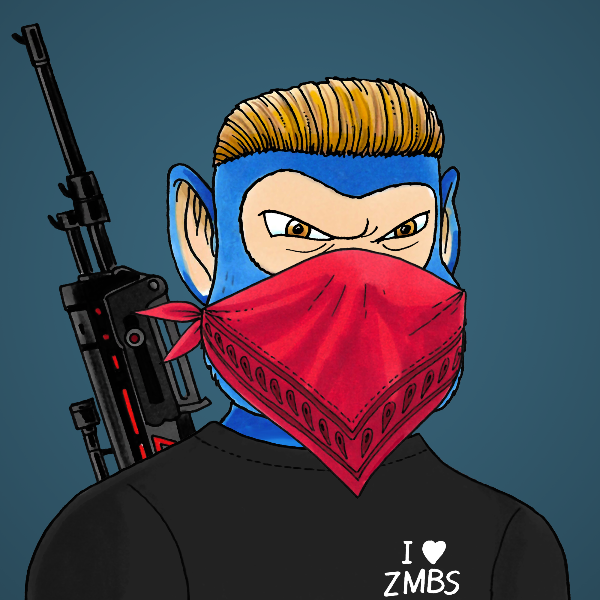 George Trosley - Jungle Freaks - Jungle Freak 3709 - NFT # 3709