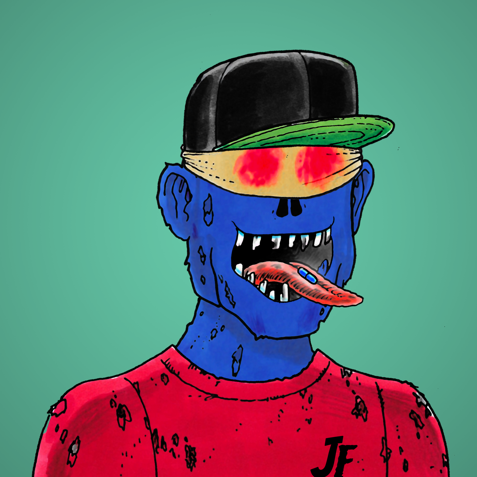 George Trosley - Jungle Freaks - Jungle Freak 3713 - NFT # 3713