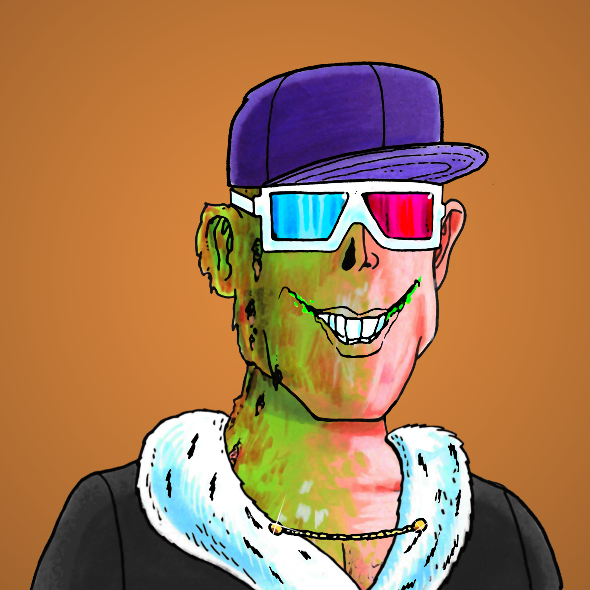 George Trosley - Jungle Freaks - Jungle Freak 3716 - NFT # 3716