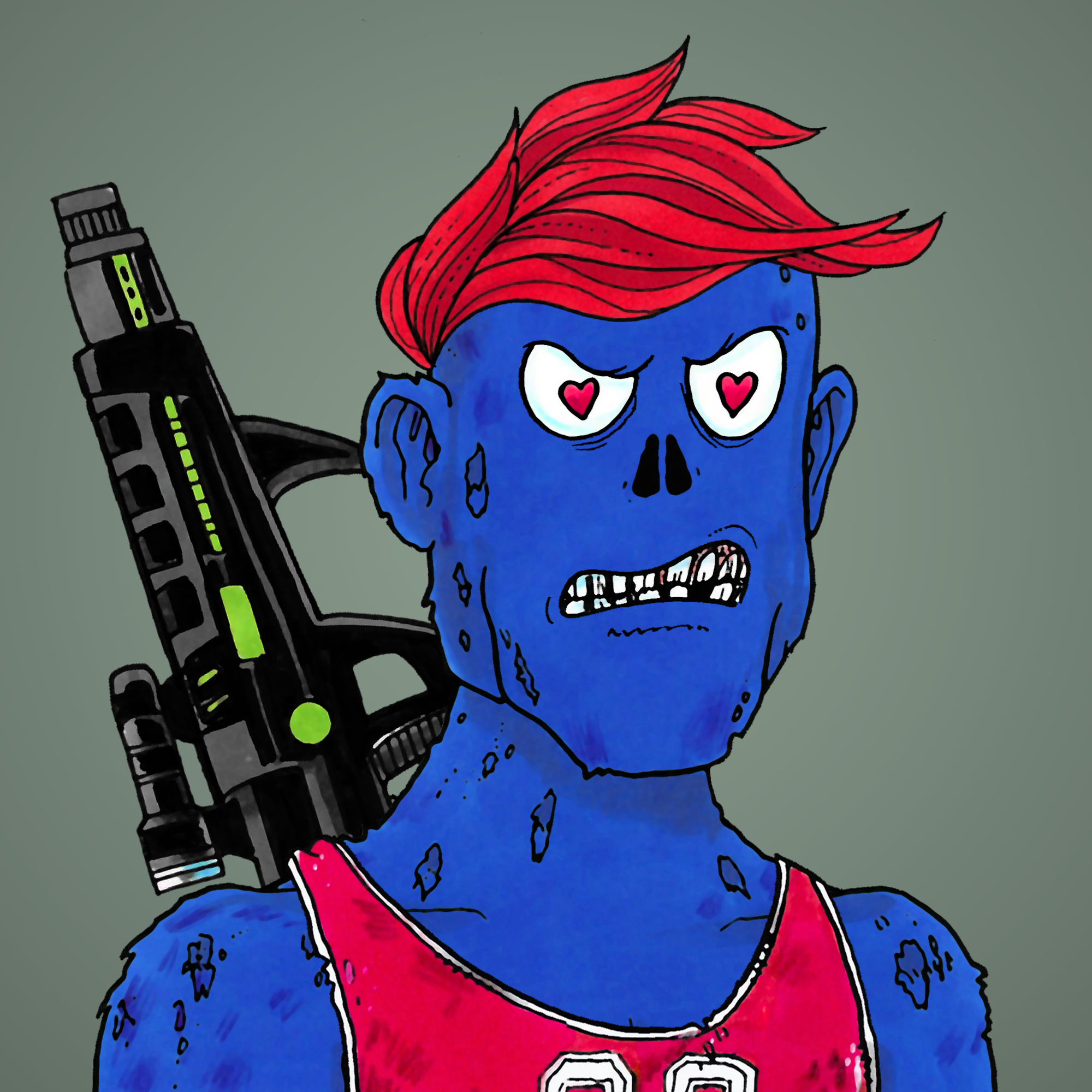 George Trosley - Jungle Freaks - Jungle Freak 3719 - NFT # 3719