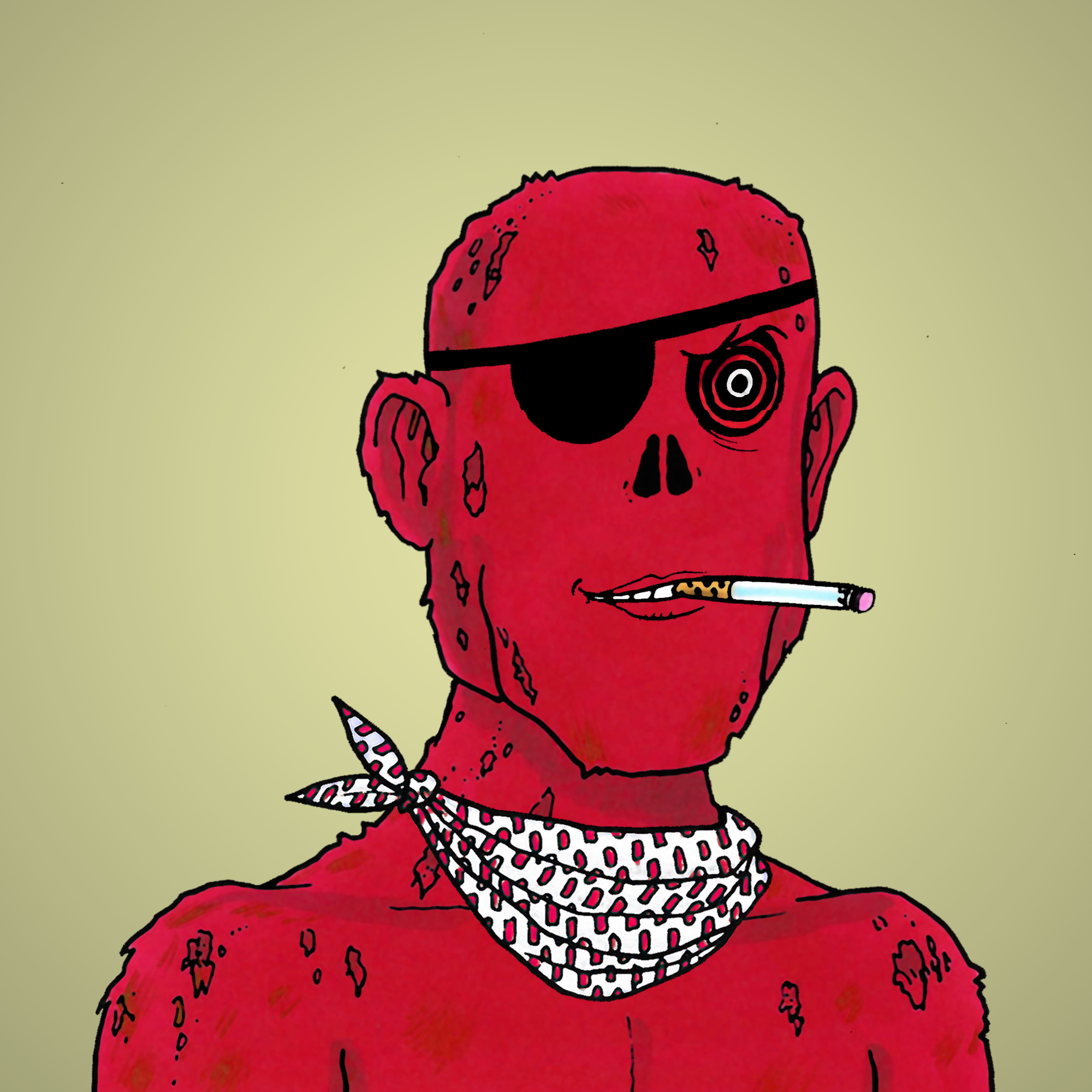 George Trosley - Jungle Freaks - Jungle Freak 3722 - NFT # 3722