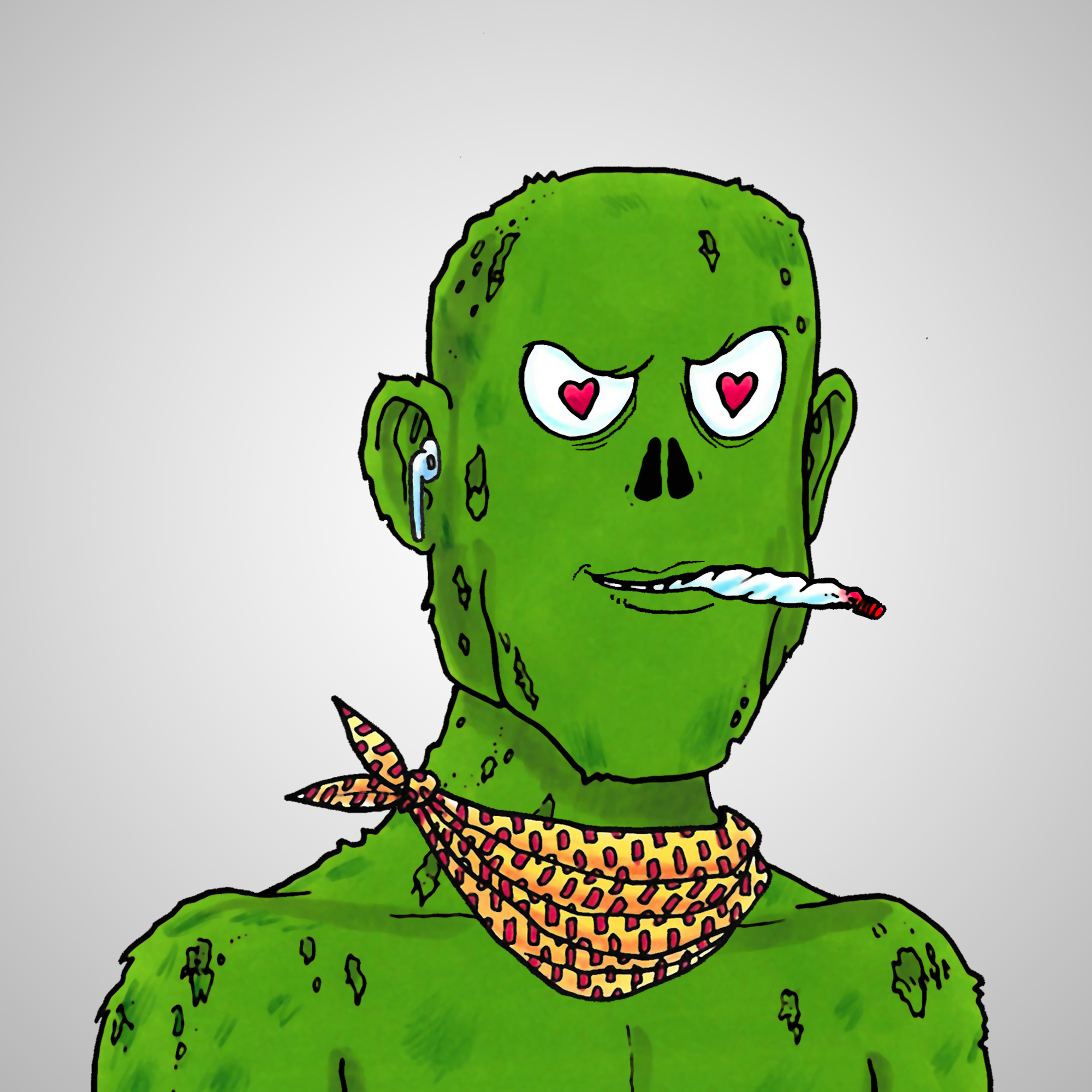 George Trosley - Jungle Freaks - Jungle Freak 3727 - NFT # 3727