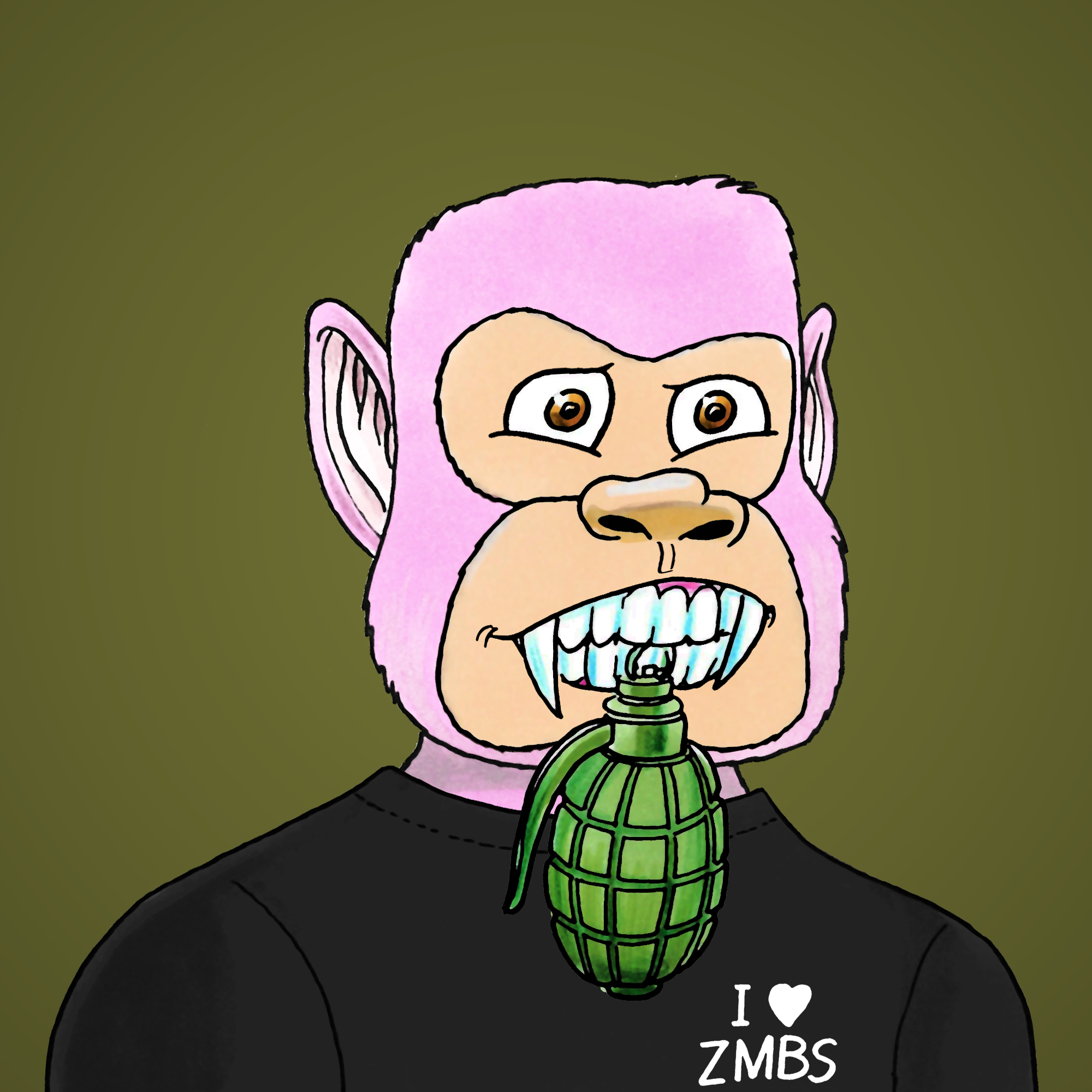 George Trosley - Jungle Freaks - Jungle Freak 3728 - NFT # 3728