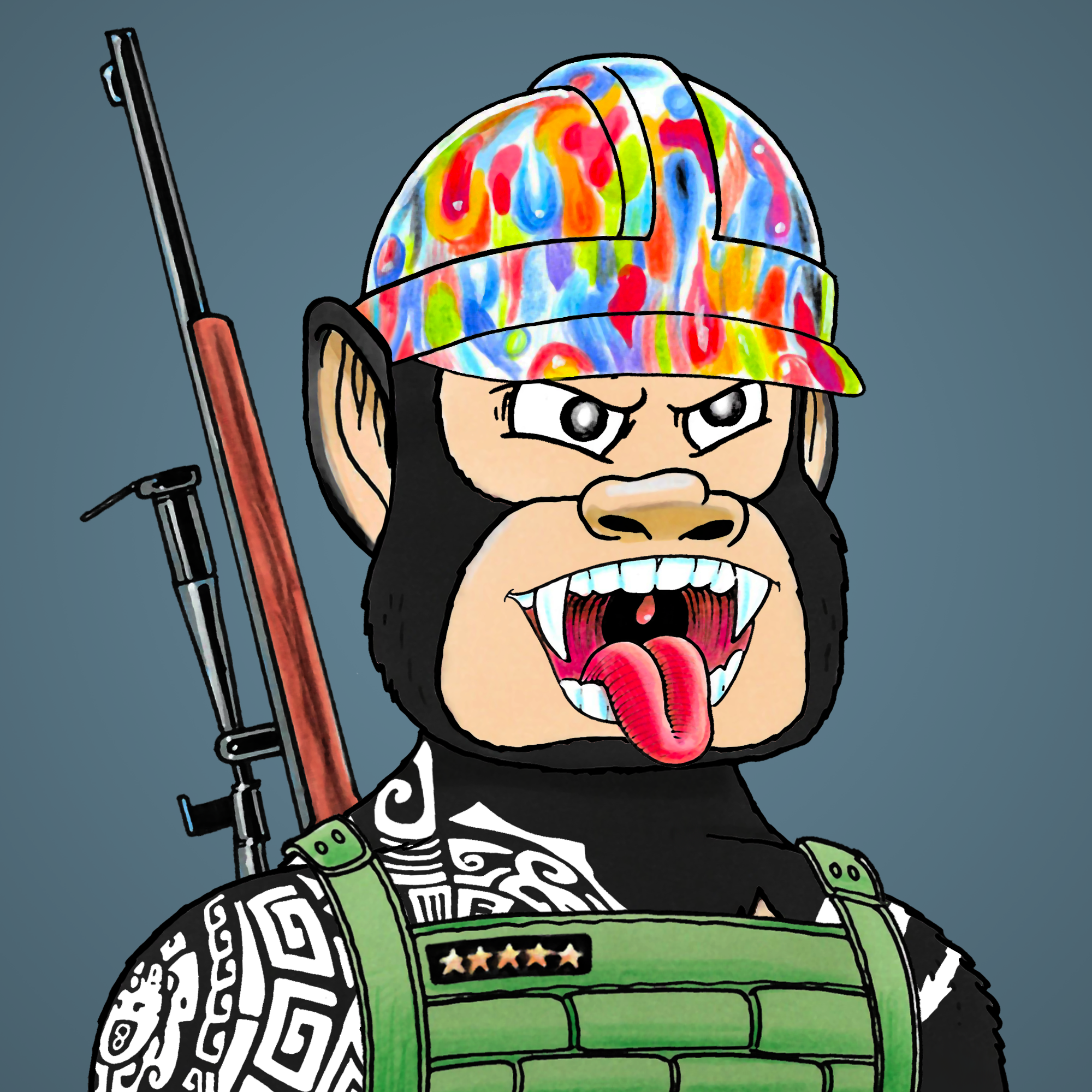 George Trosley - Jungle Freaks - Jungle Freak 3731 - NFT # 3731