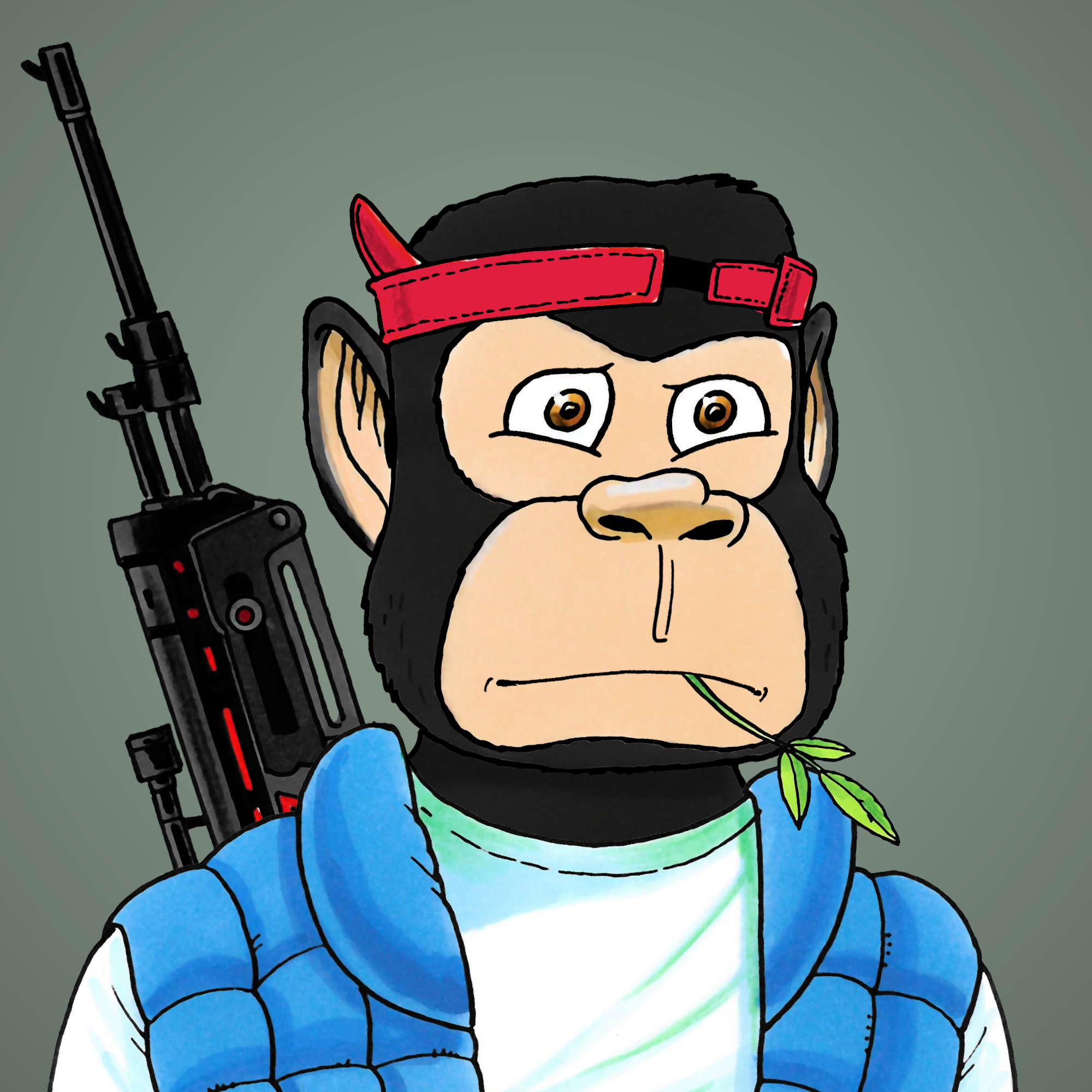 George Trosley - Jungle Freaks - Jungle Freak 3734 - NFT # 3734