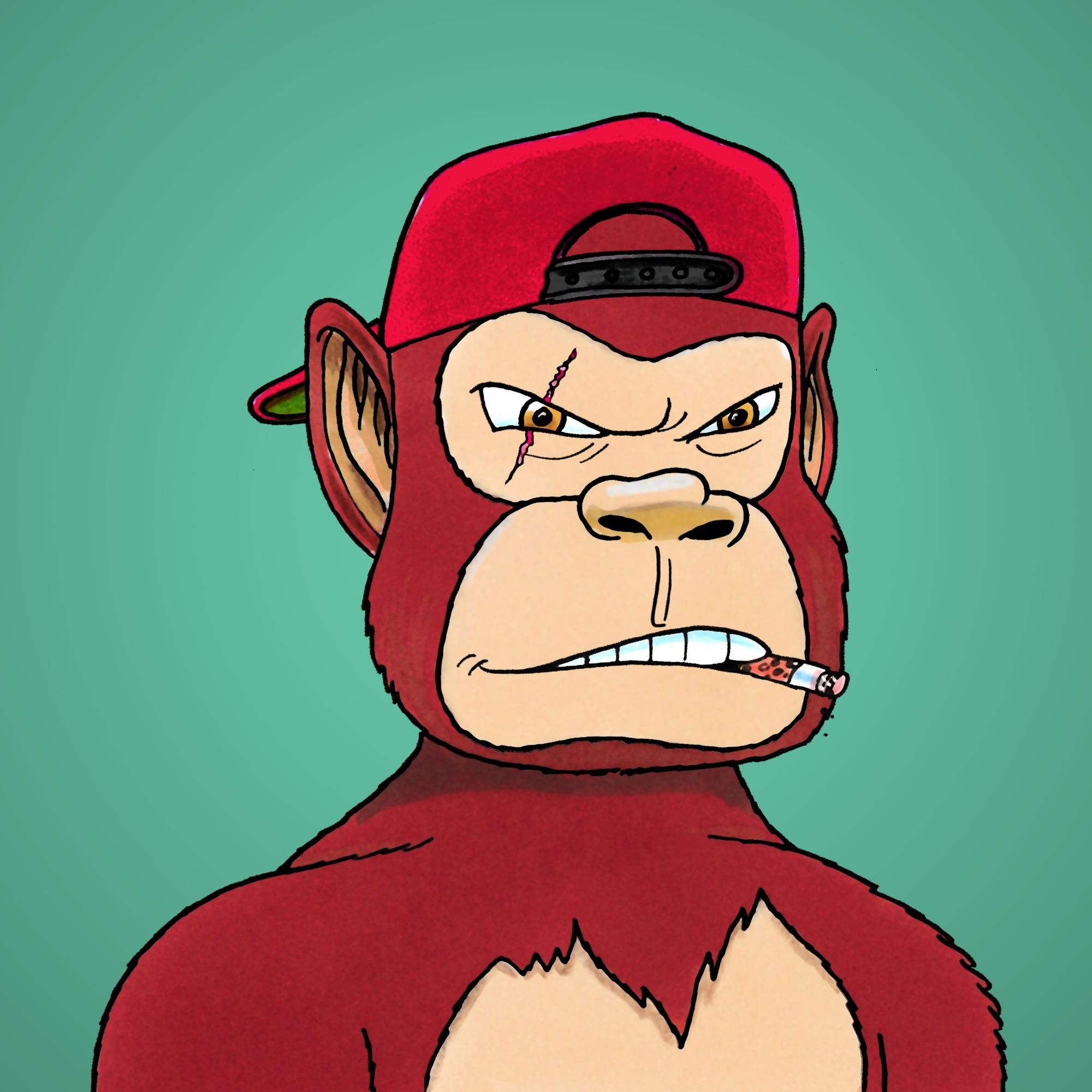 George Trosley - Jungle Freaks - Jungle Freak 3735 - NFT # 3735