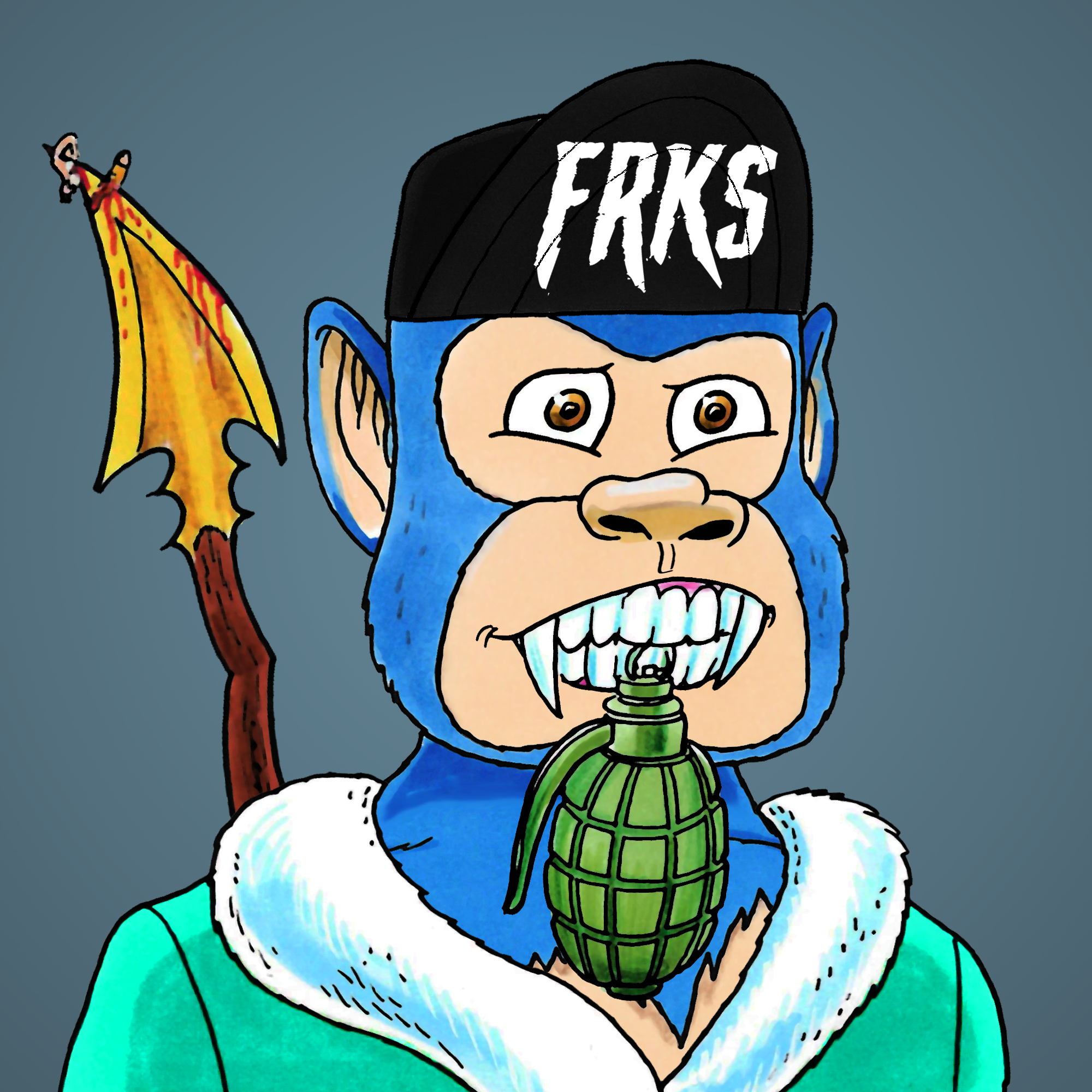 George Trosley - Jungle Freaks - Jungle Freak 3738 - NFT # 3738