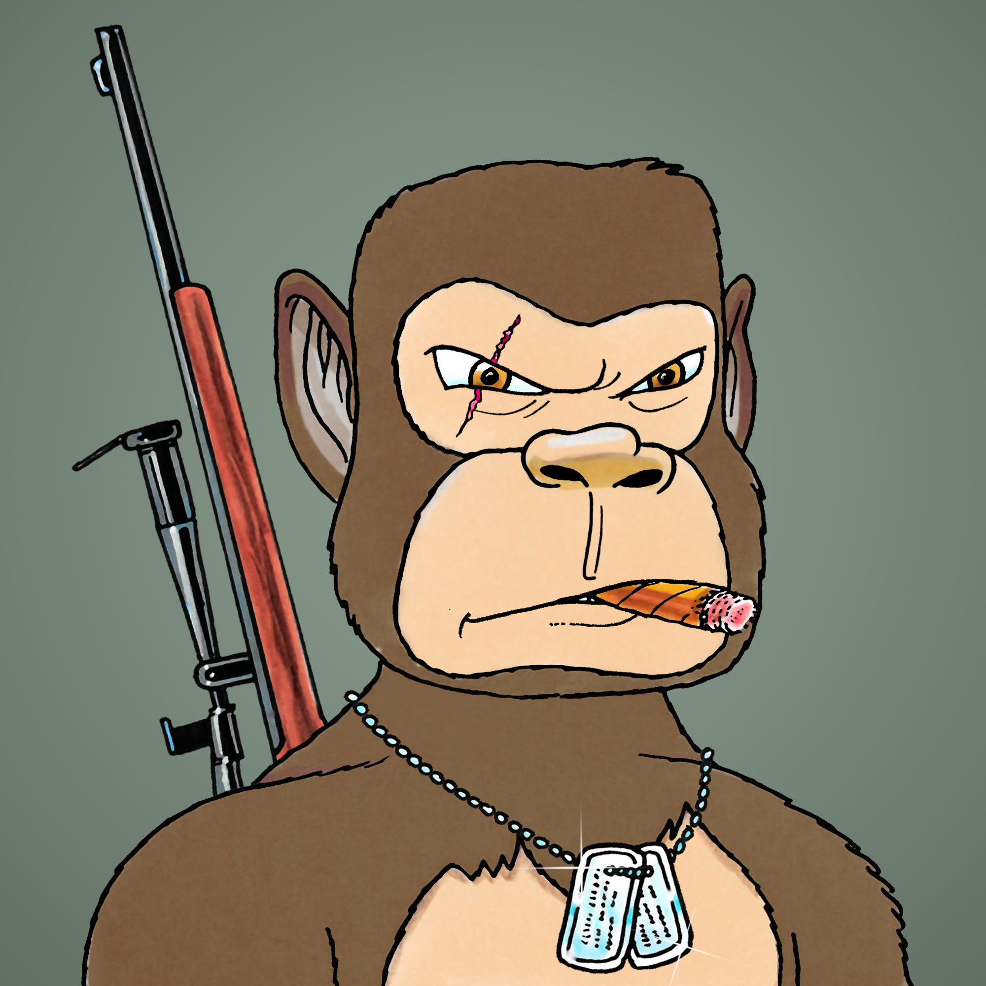 George Trosley - Jungle Freaks - Jungle Freak 3749 - NFT # 3749