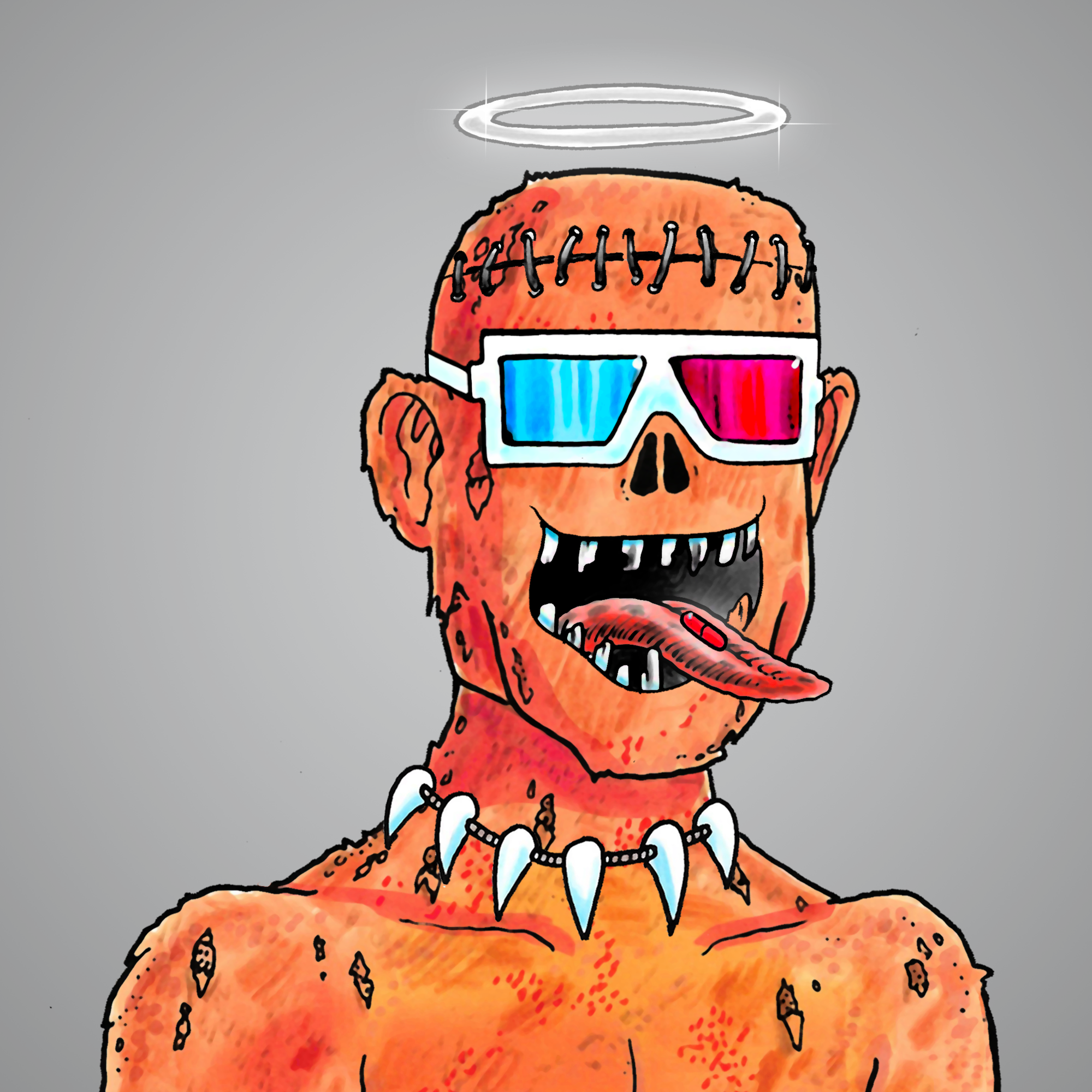 George Trosley - Jungle Freaks - Jungle Freak 3764 - NFT # 3764