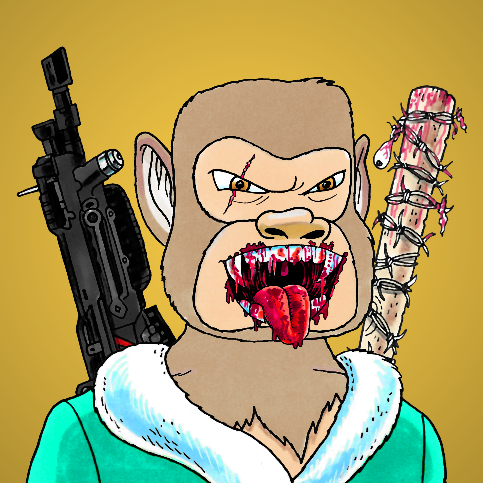 George Trosley - Jungle Freaks - Jungle Freak 377 - NFT # 377