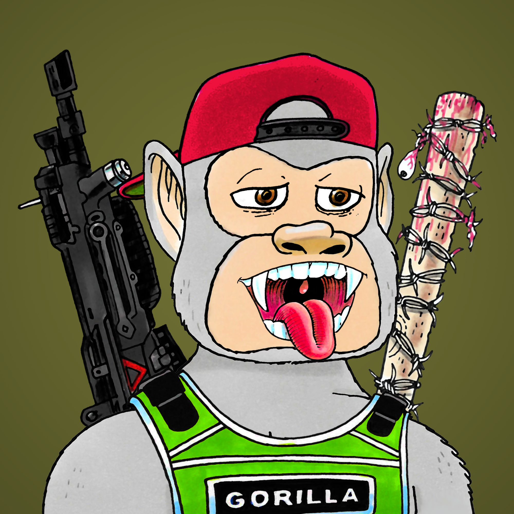 George Trosley - Jungle Freaks - Jungle Freak 3771 - NFT # 3771