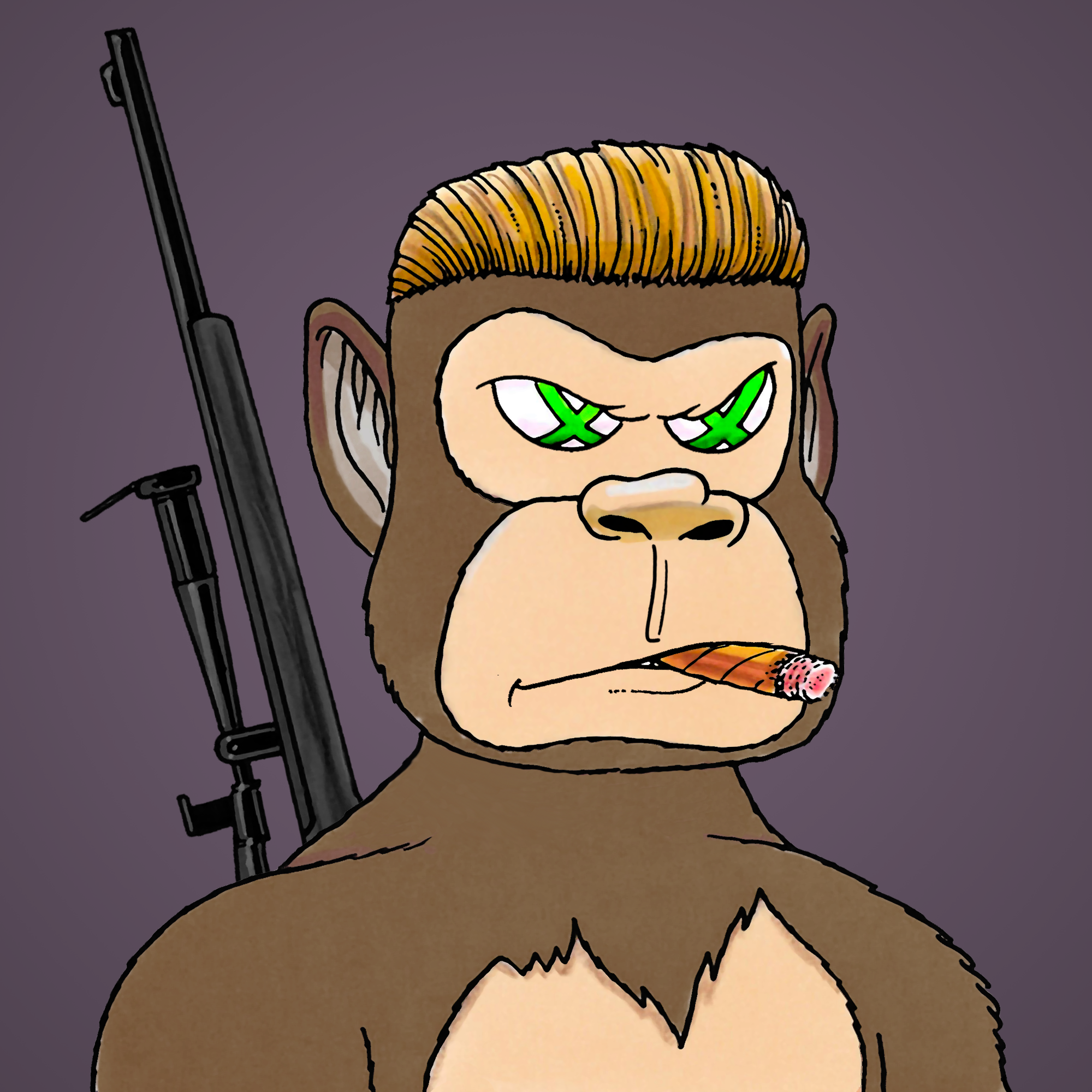 George Trosley - Jungle Freaks - Jungle Freak 3783 - NFT # 3783