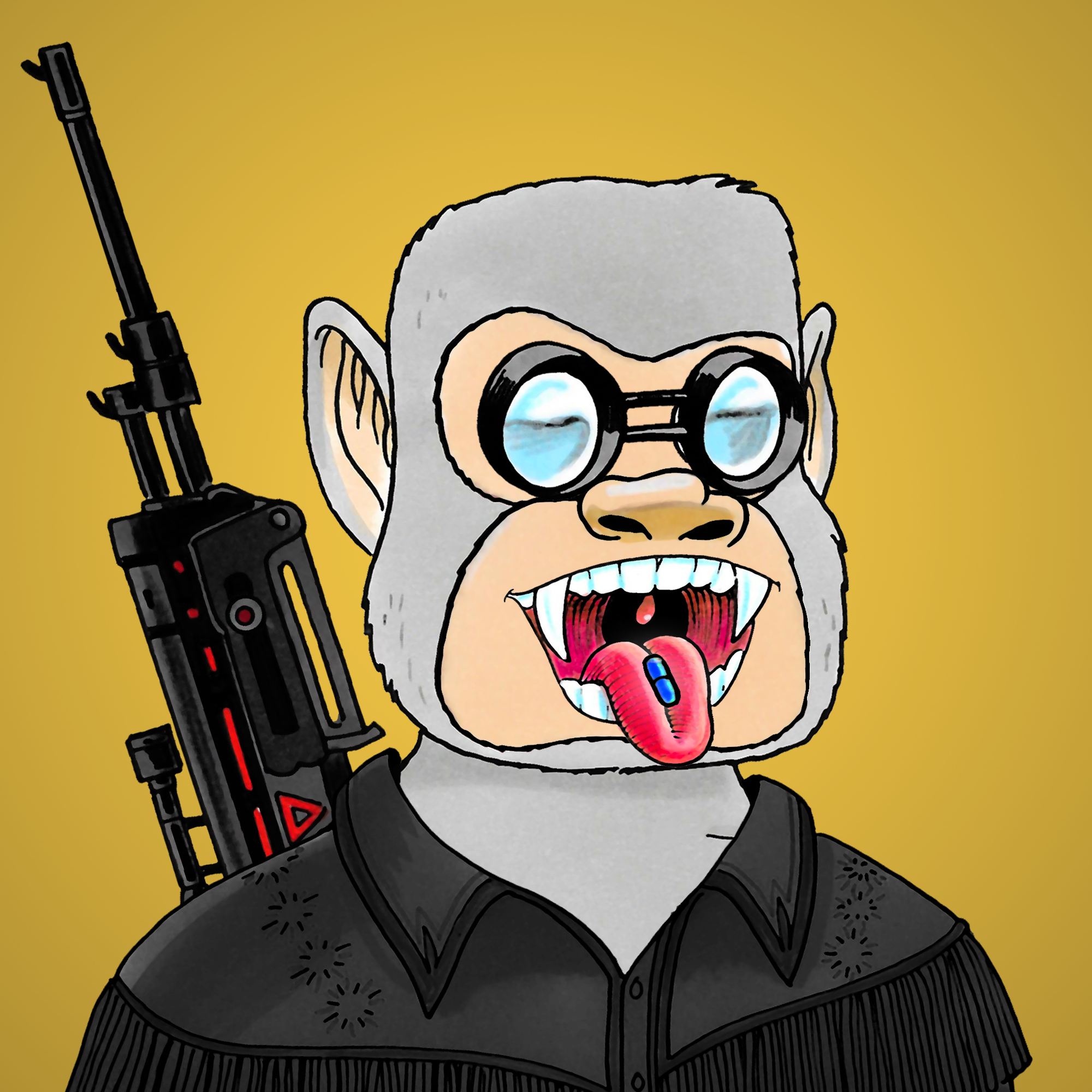 George Trosley - Jungle Freaks - Jungle Freak 3793 - NFT # 3793