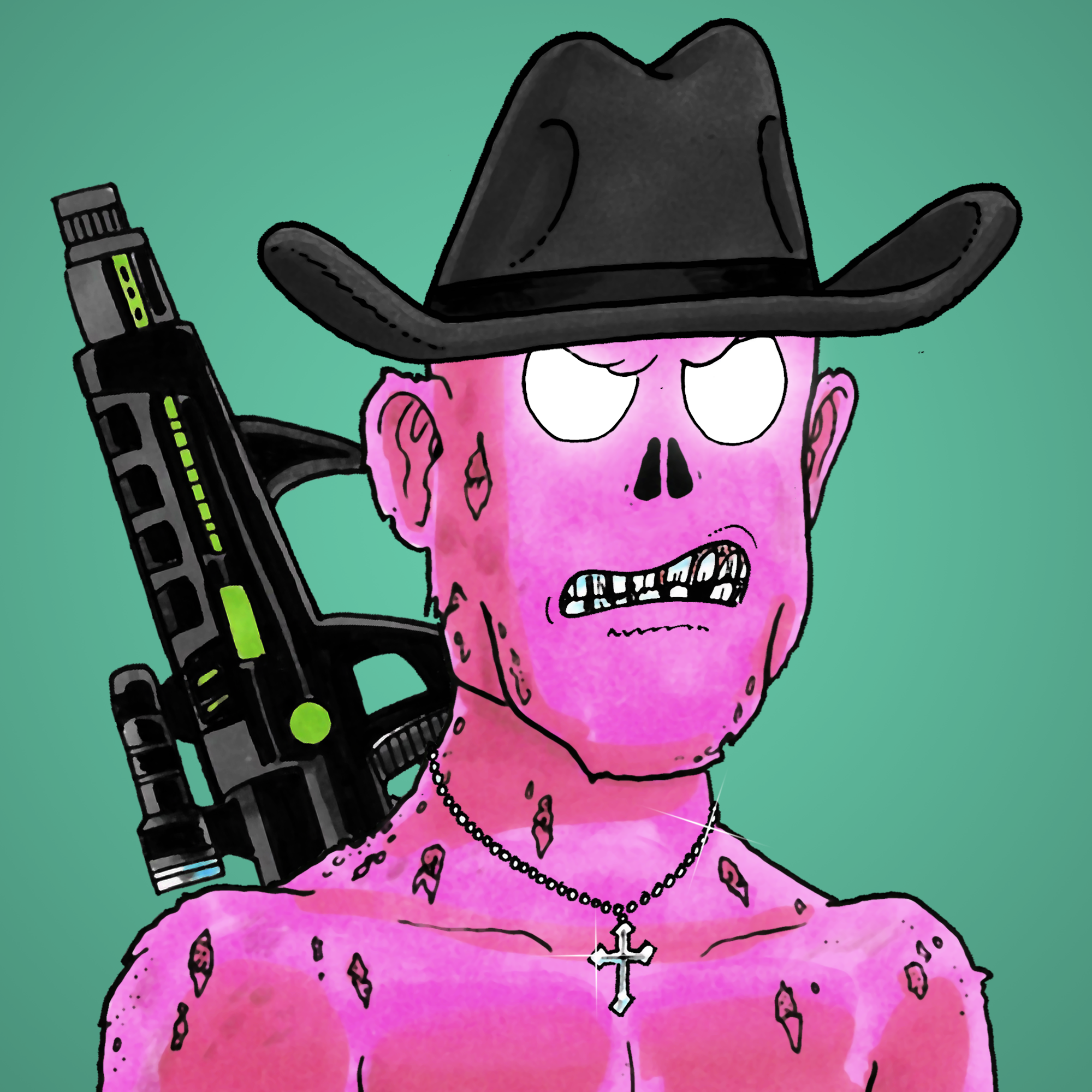 George Trosley - Jungle Freaks - Jungle Freak 3799 - NFT # 3799