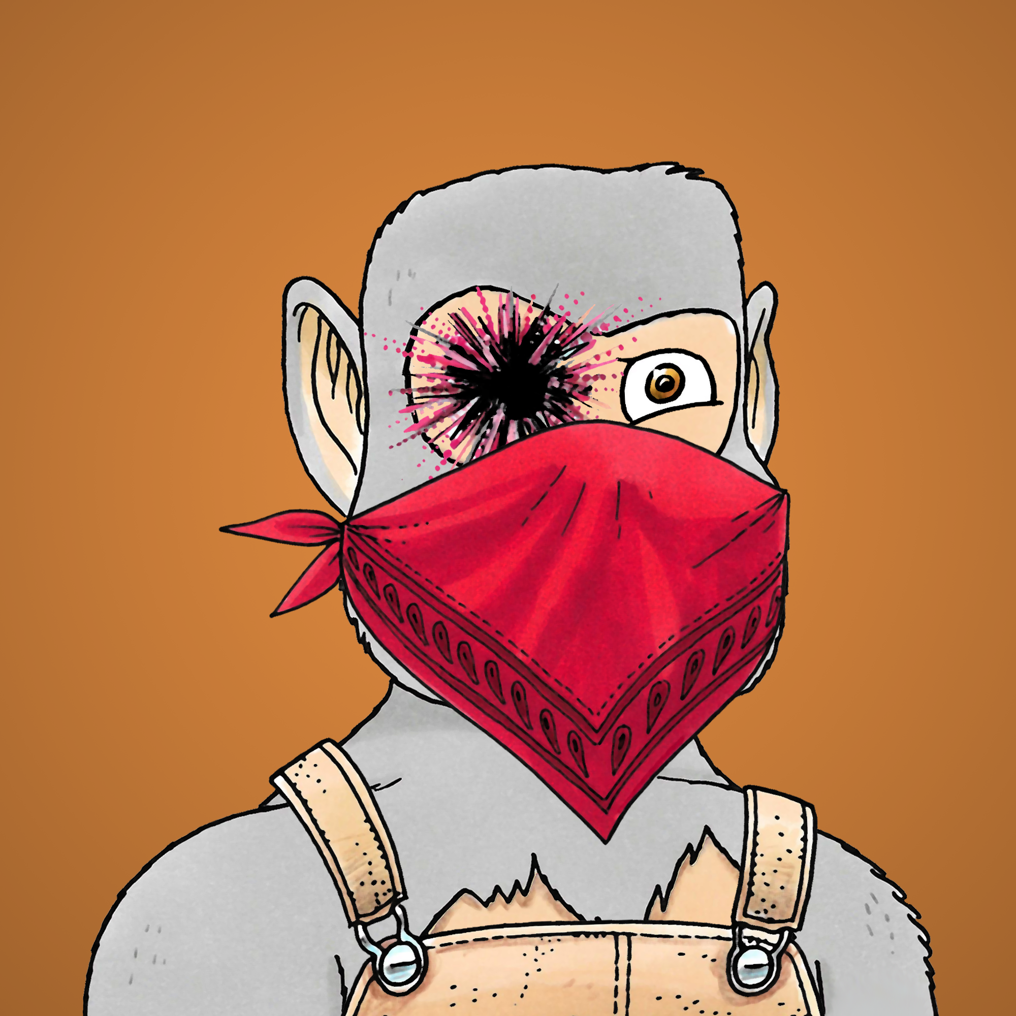 George Trosley - Jungle Freaks - Jungle Freak 3802 - NFT # 3802