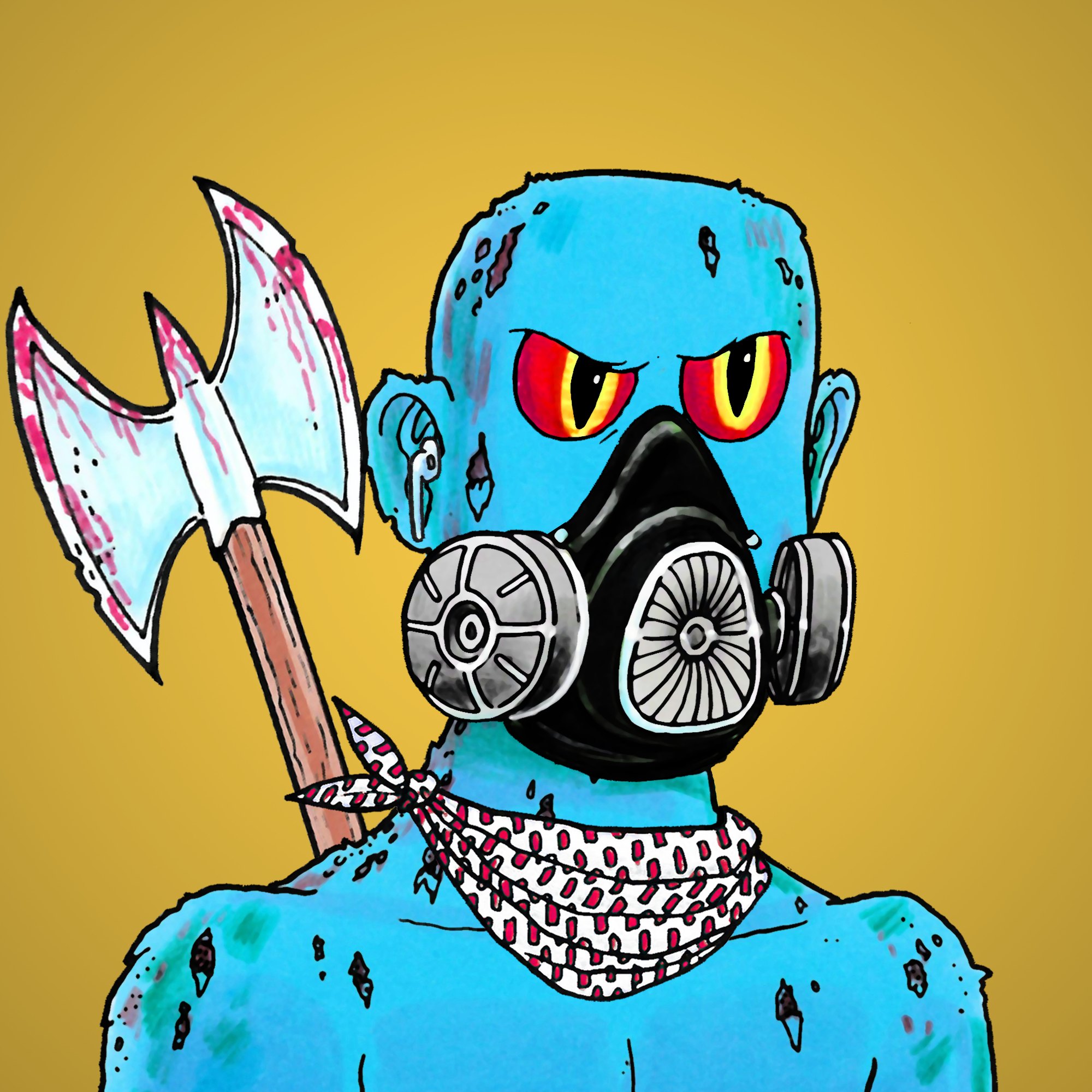 George Trosley - Jungle Freaks - Jungle Freak 3803 - NFT # 3803