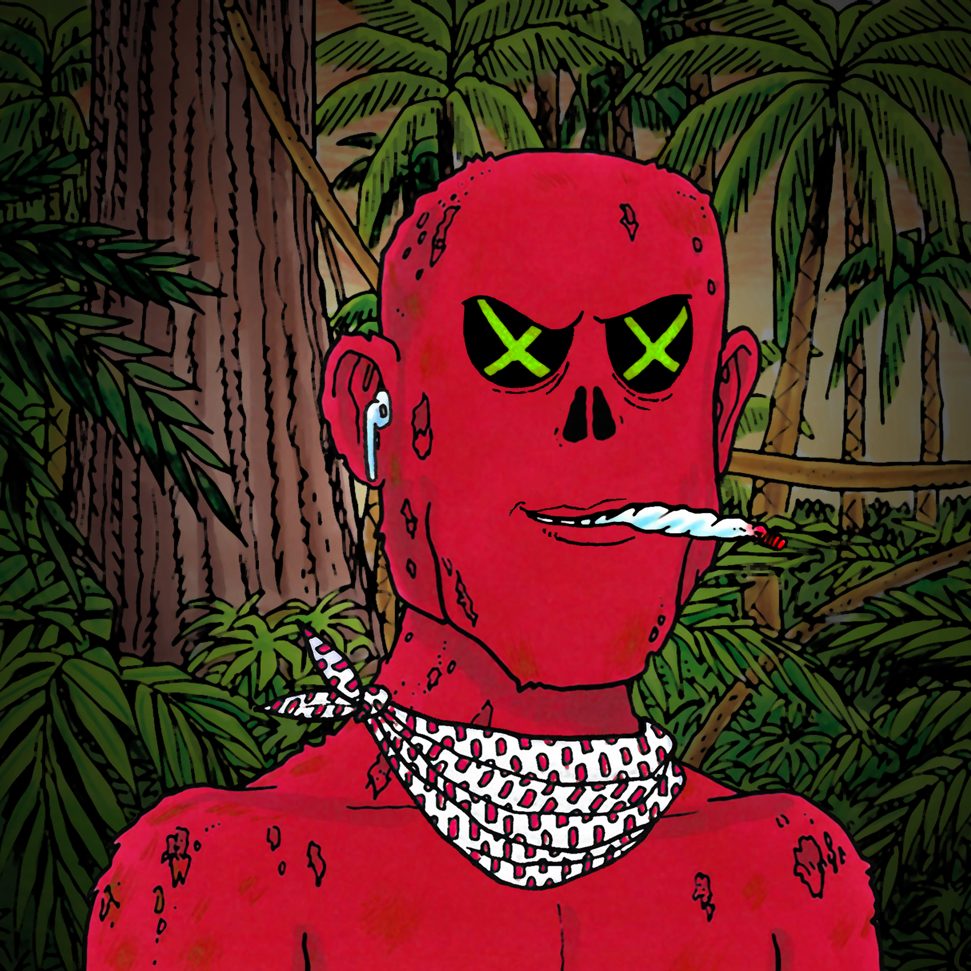 George Trosley - Jungle Freaks - Jungle Freak 3809 - NFT # 3809