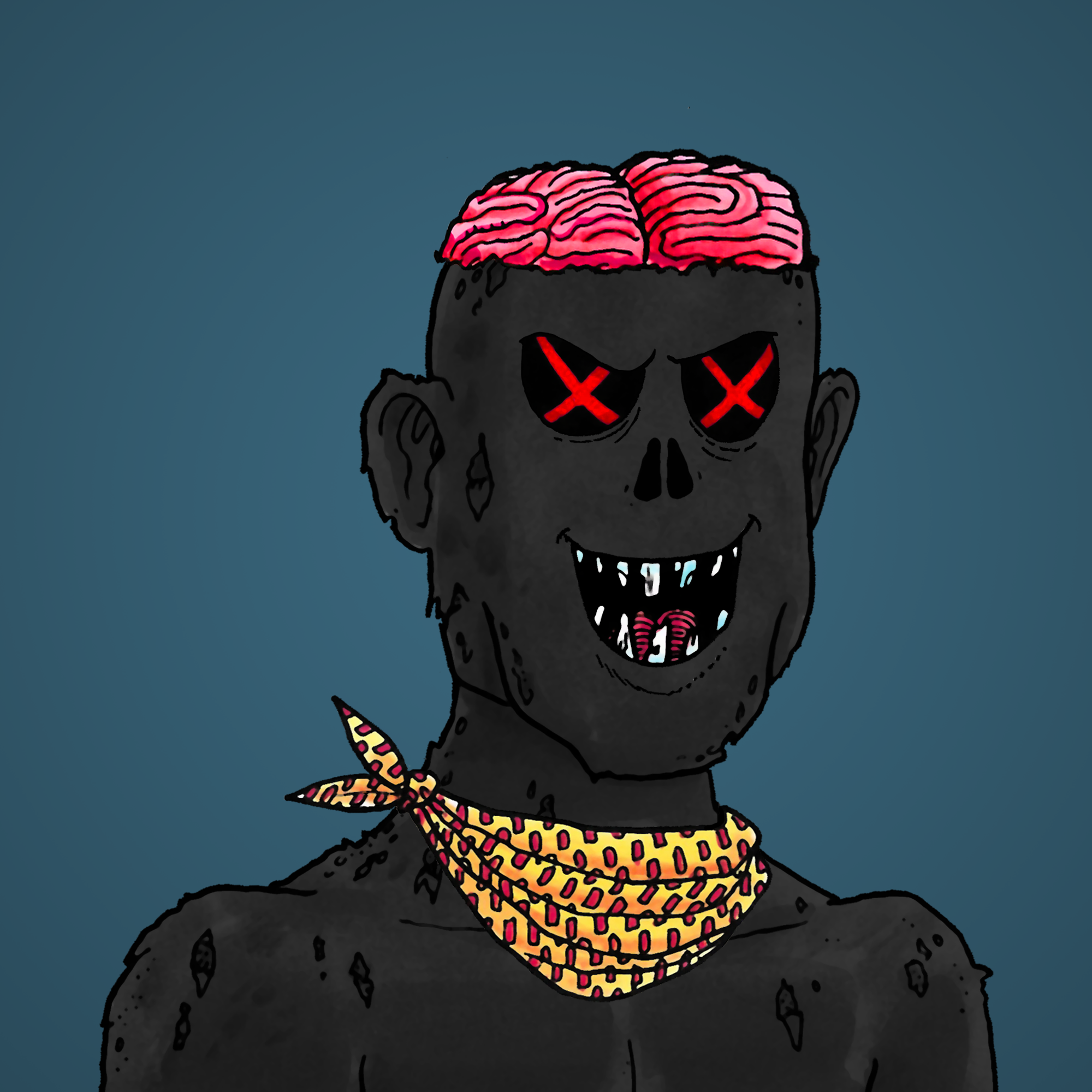 George Trosley - Jungle Freaks - Jungle Freak 3824 - NFT # 3824