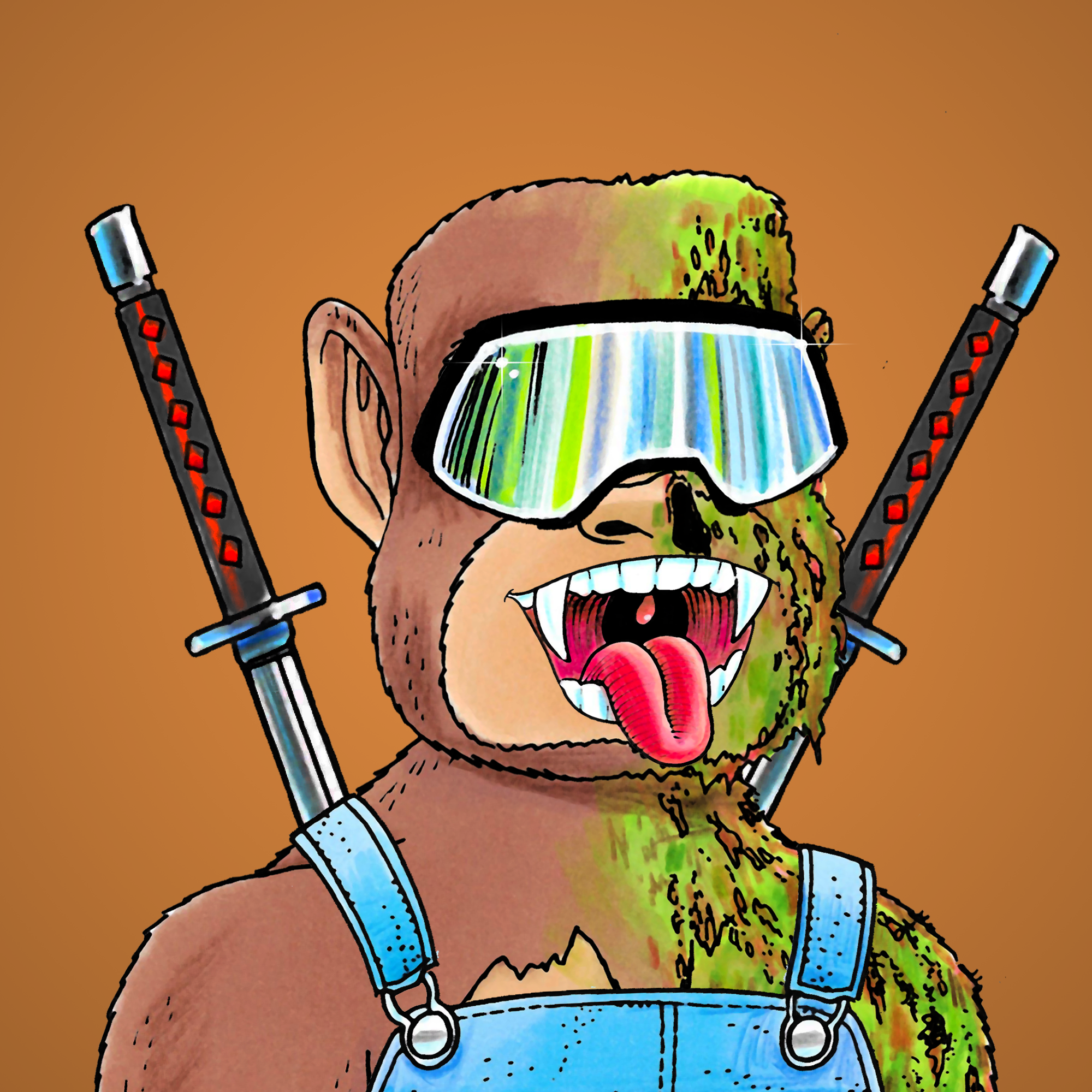 George Trosley - Jungle Freaks - Jungle Freak 3830 - NFT # 3830