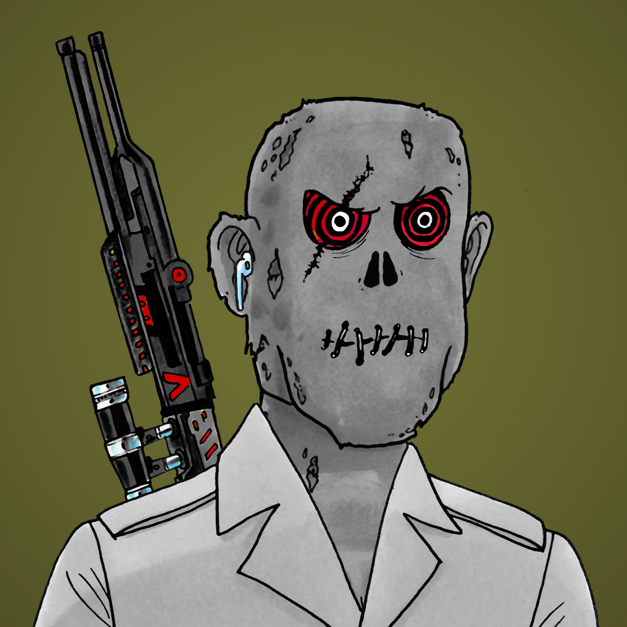 George Trosley - Jungle Freaks - Jungle Freak 3831 - NFT # 3831