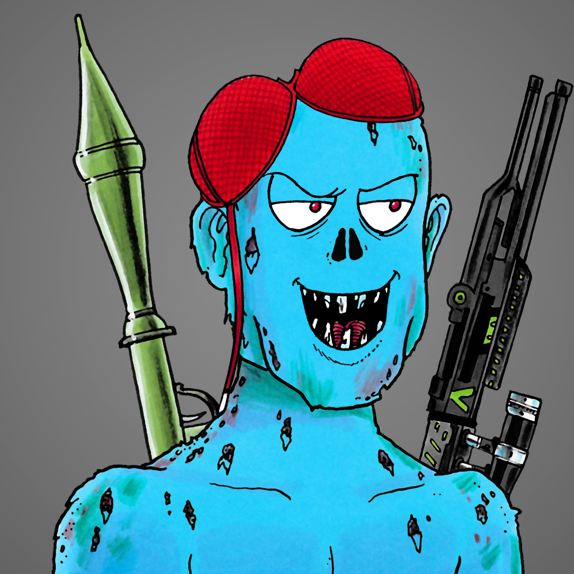 George Trosley - Jungle Freaks - Jungle Freak 3834 - NFT # 3834