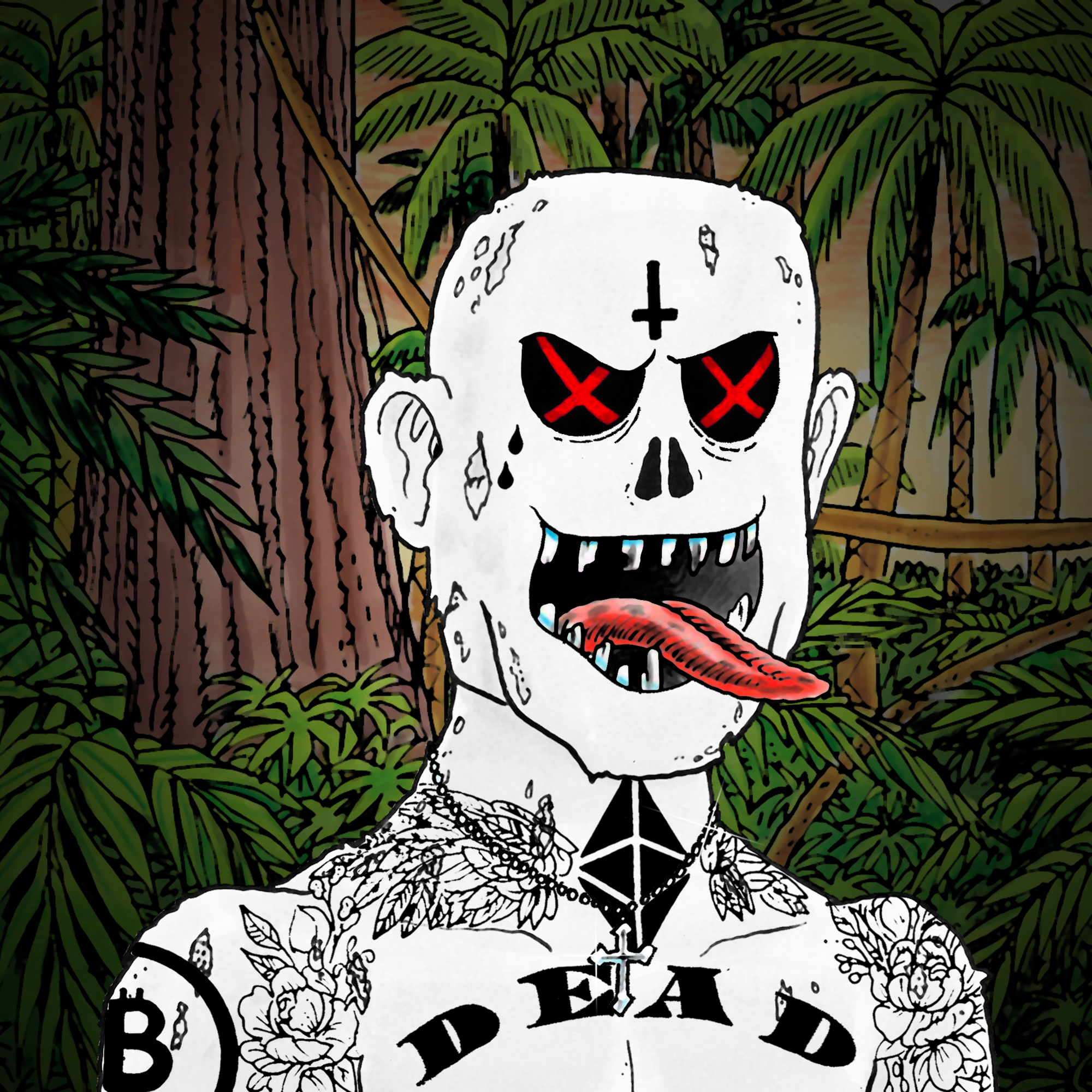 George Trosley - Jungle Freaks - Jungle Freak 3835 - NFT # 3835