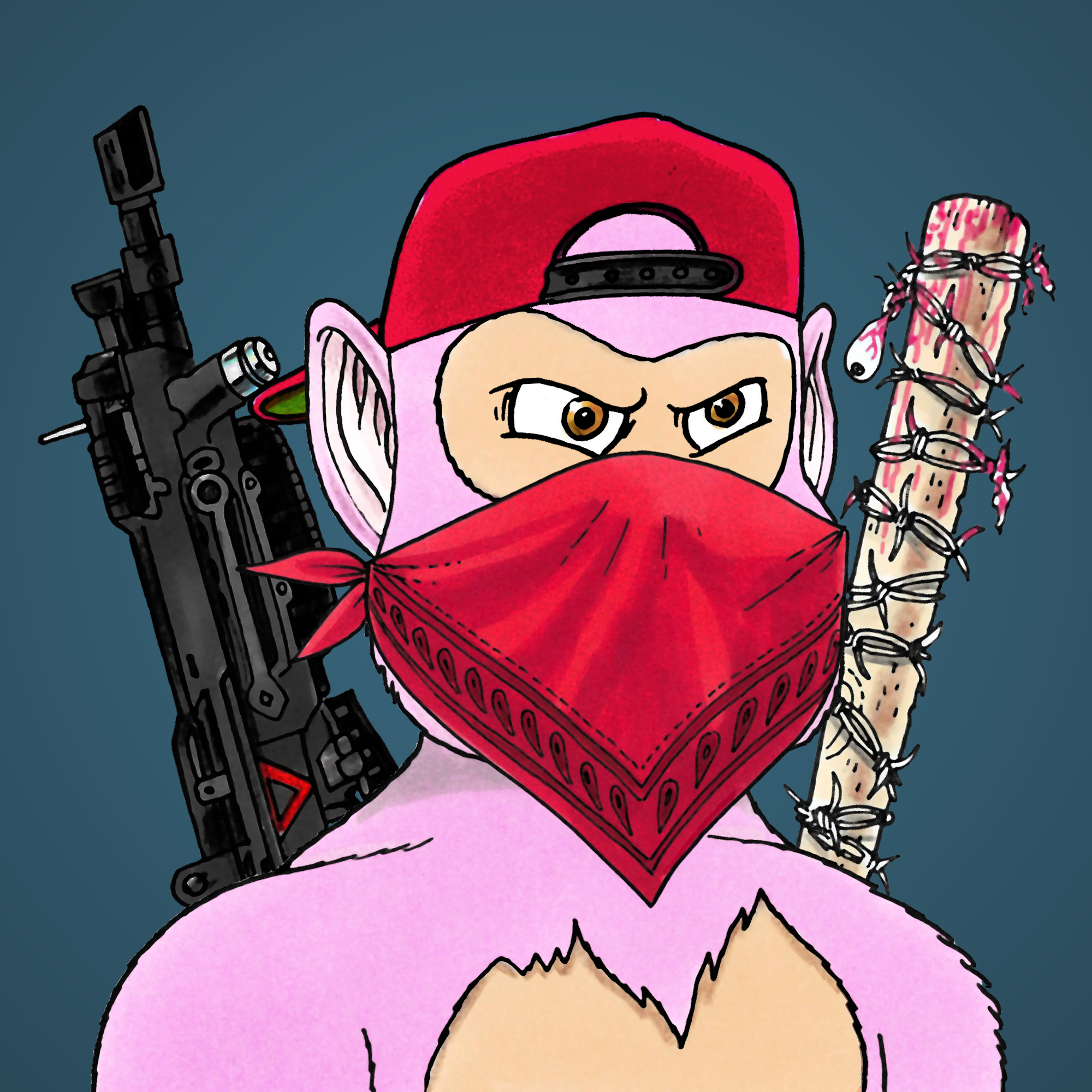 George Trosley - Jungle Freaks - Jungle Freak 3836 - NFT # 3836