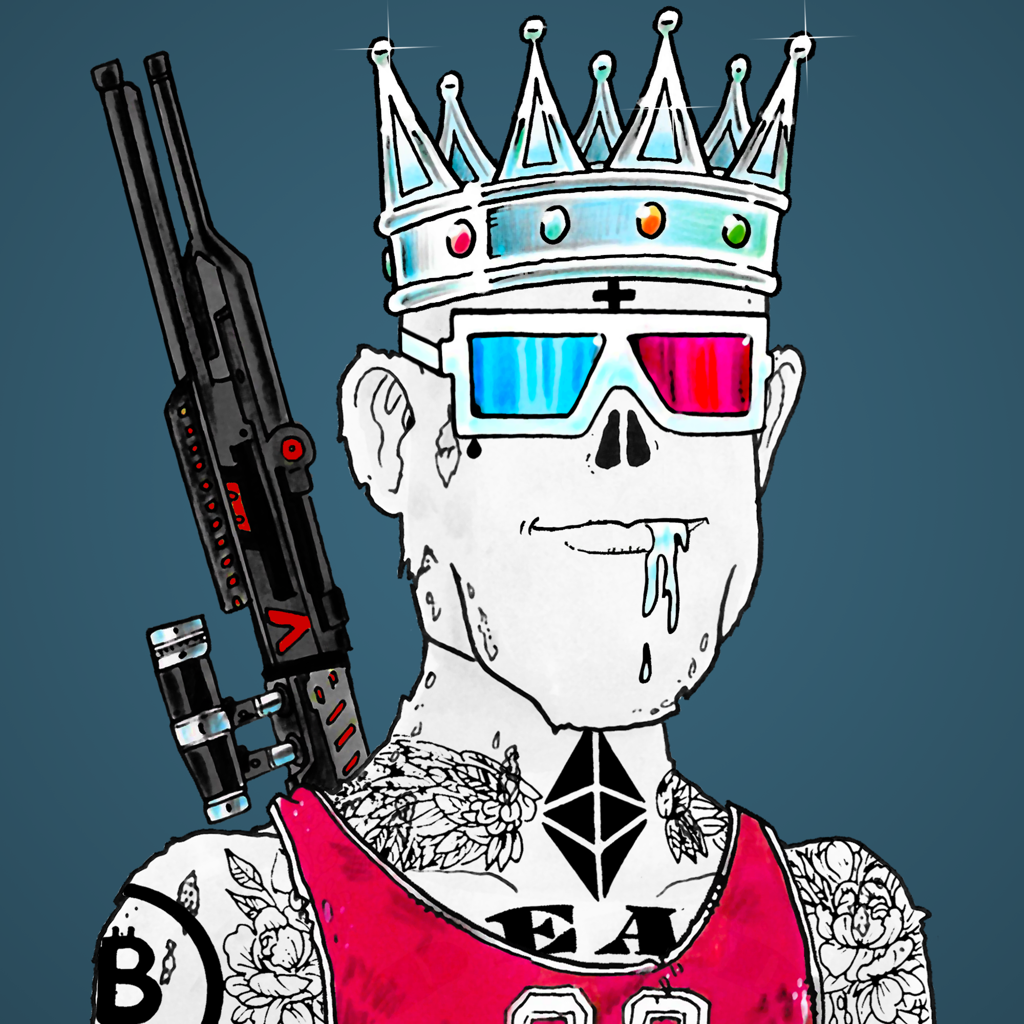 George Trosley - Jungle Freaks - Jungle Freak 3838 - NFT # 3838