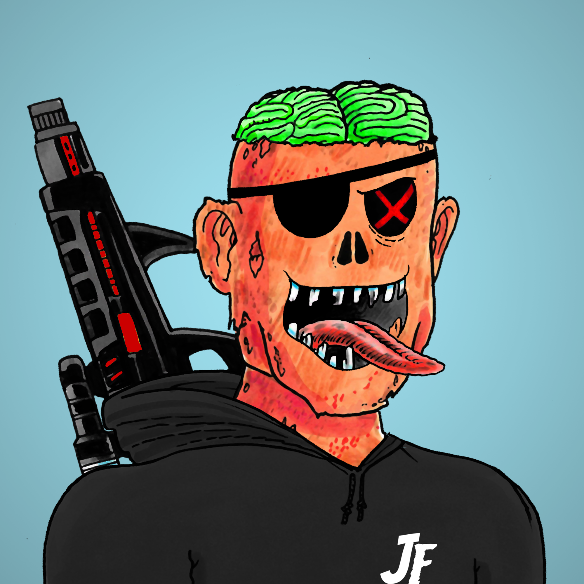 George Trosley - Jungle Freaks - Jungle Freak 3842 - NFT # 3842