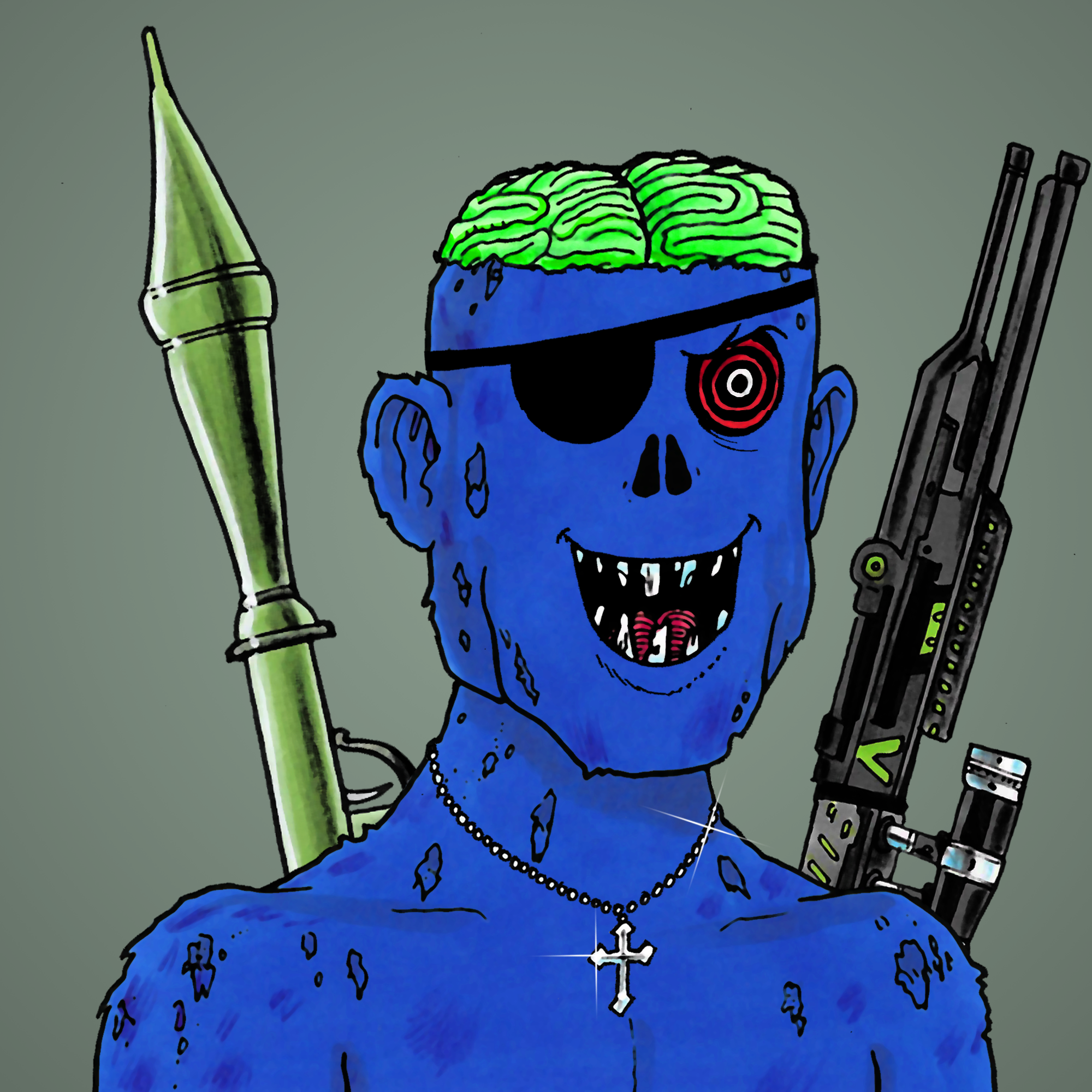 George Trosley - Jungle Freaks - Jungle Freak 3845 - NFT # 3845