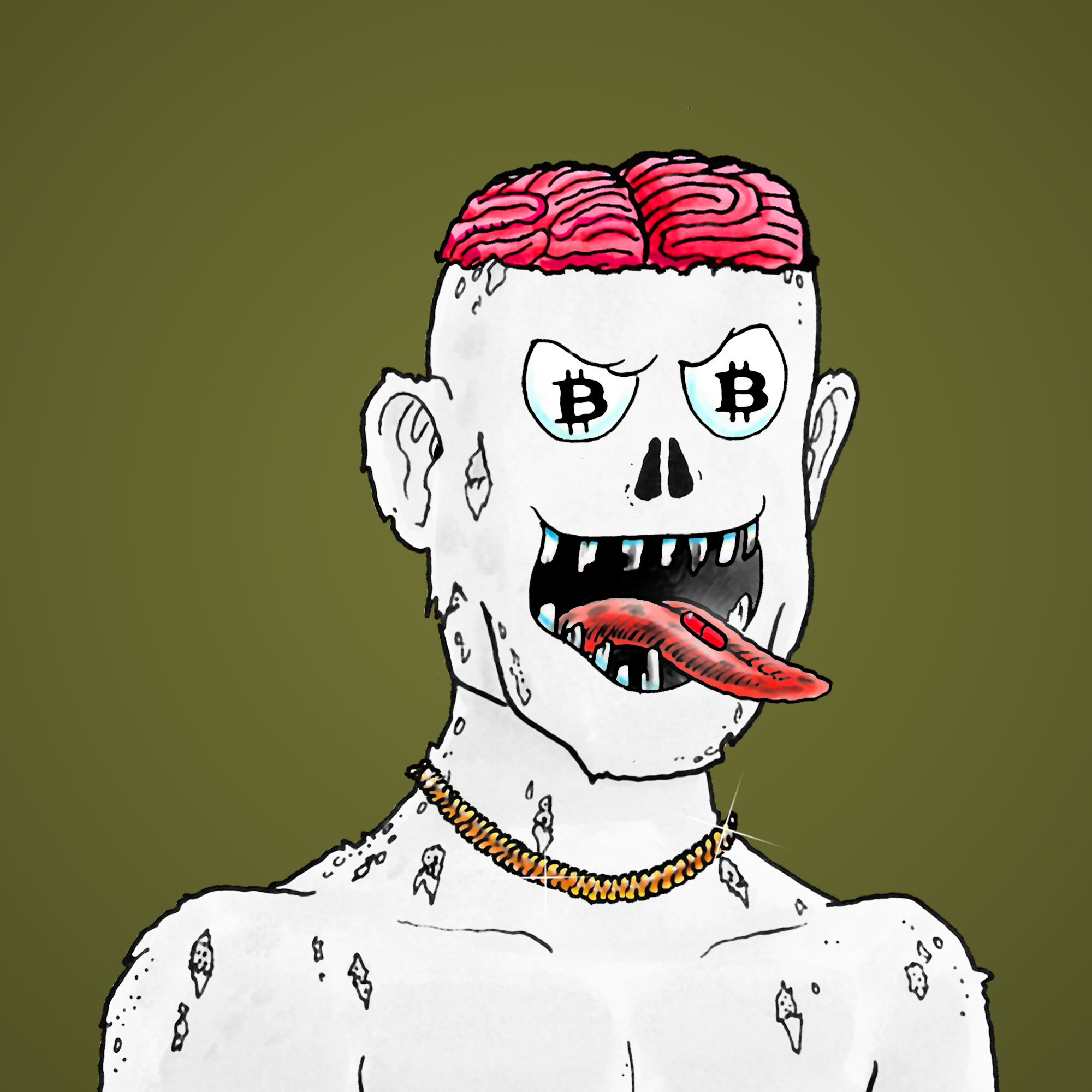 George Trosley - Jungle Freaks - Jungle Freak 3851 - NFT # 3851