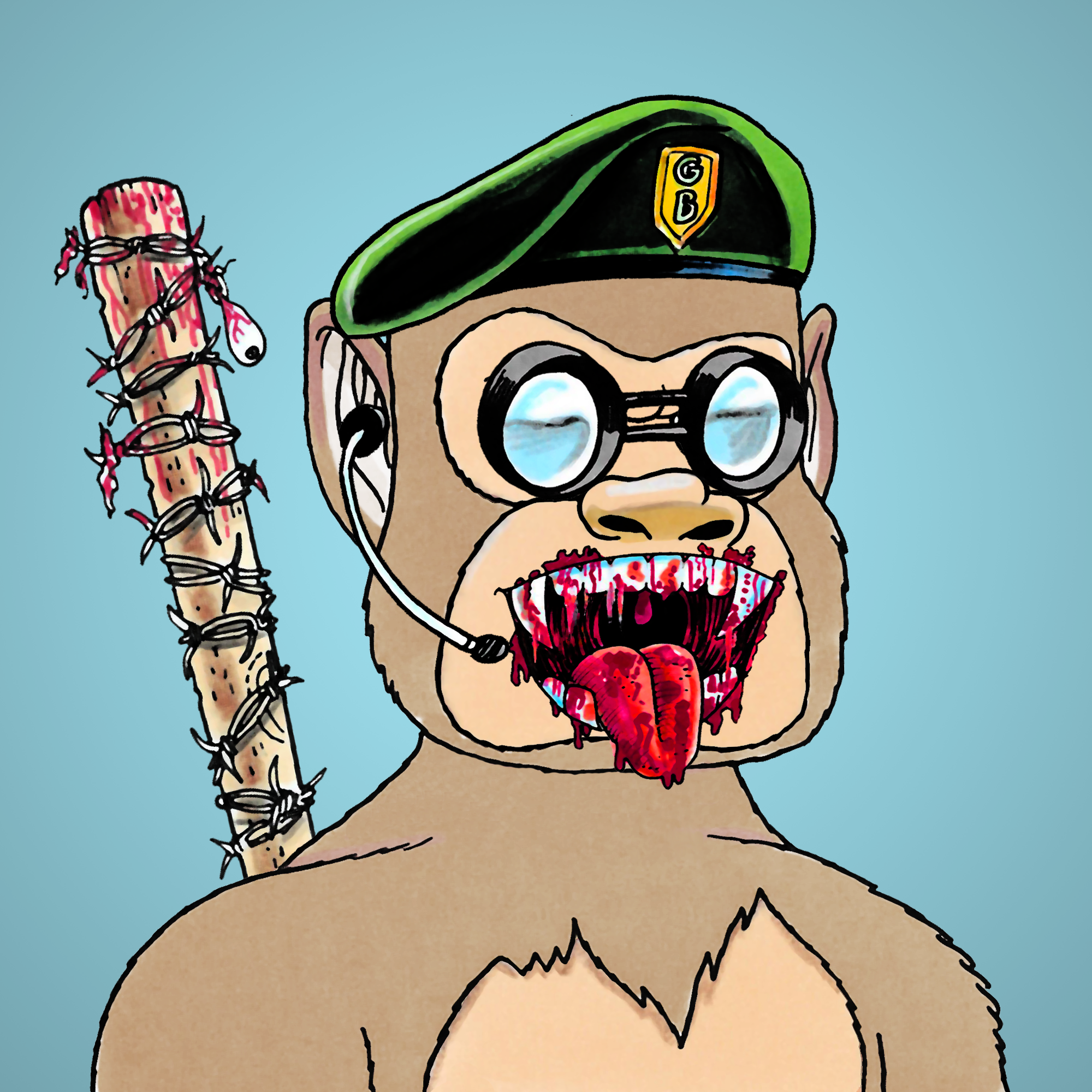 George Trosley - Jungle Freaks - Jungle Freak 3853 - NFT # 3853