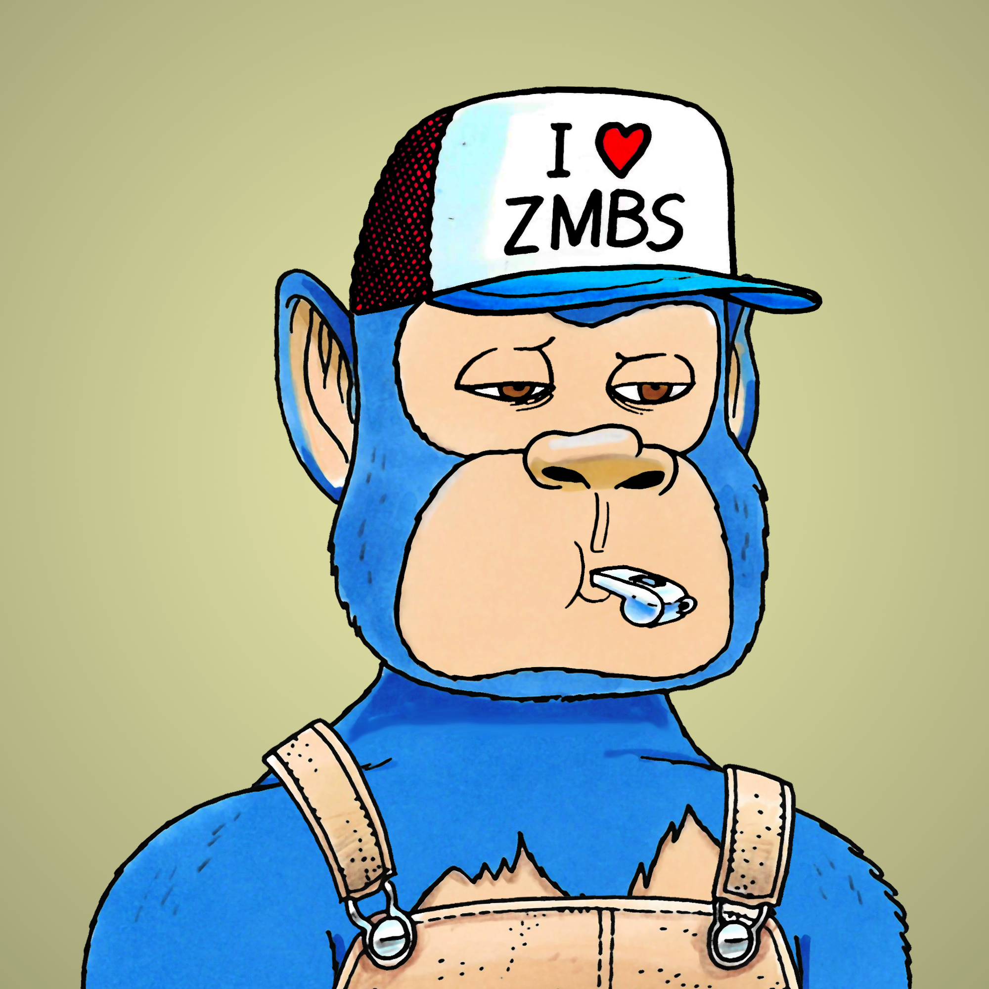 George Trosley - Jungle Freaks - Jungle Freak 3855 - NFT # 3855