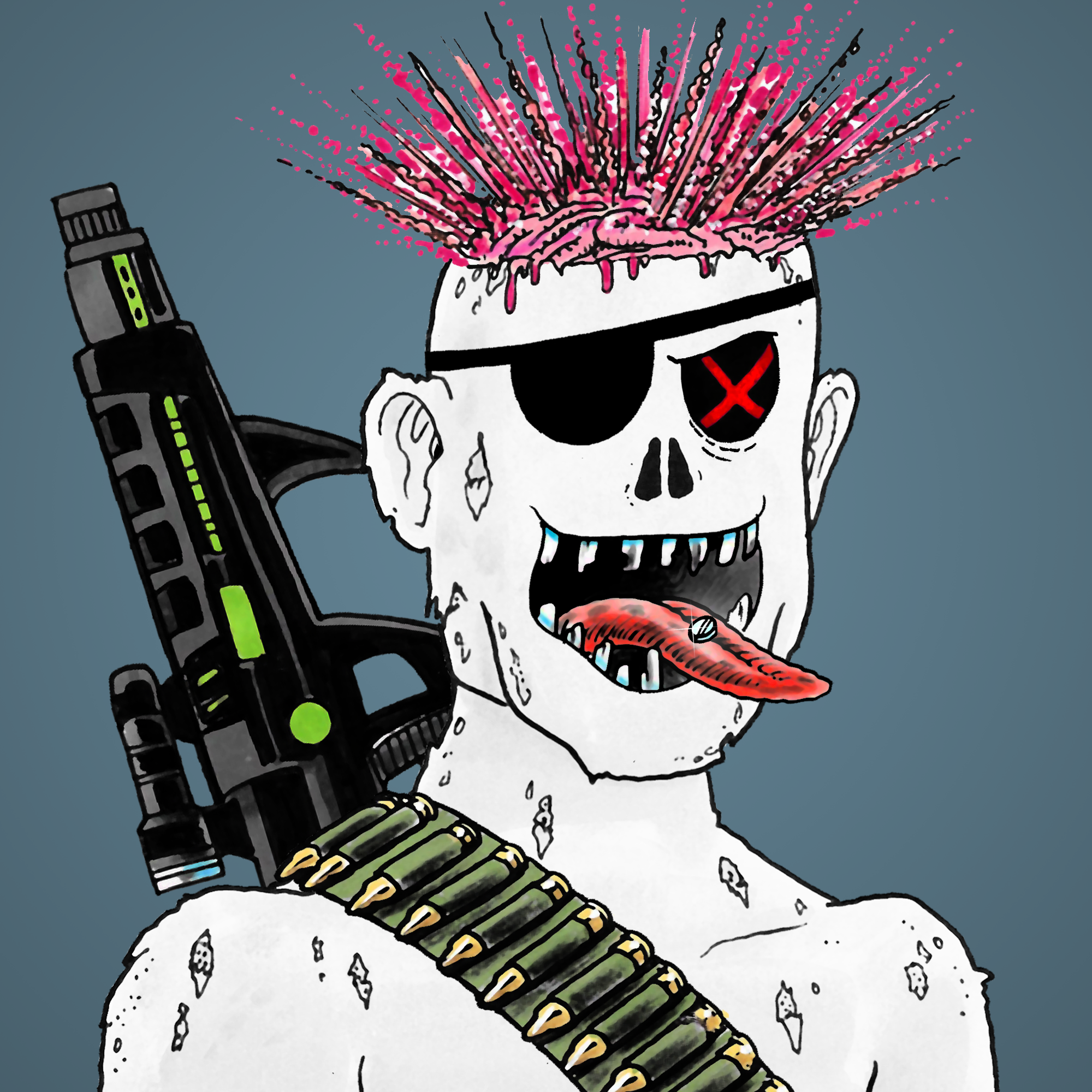 George Trosley - Jungle Freaks - Jungle Freak 3860 - NFT # 3860