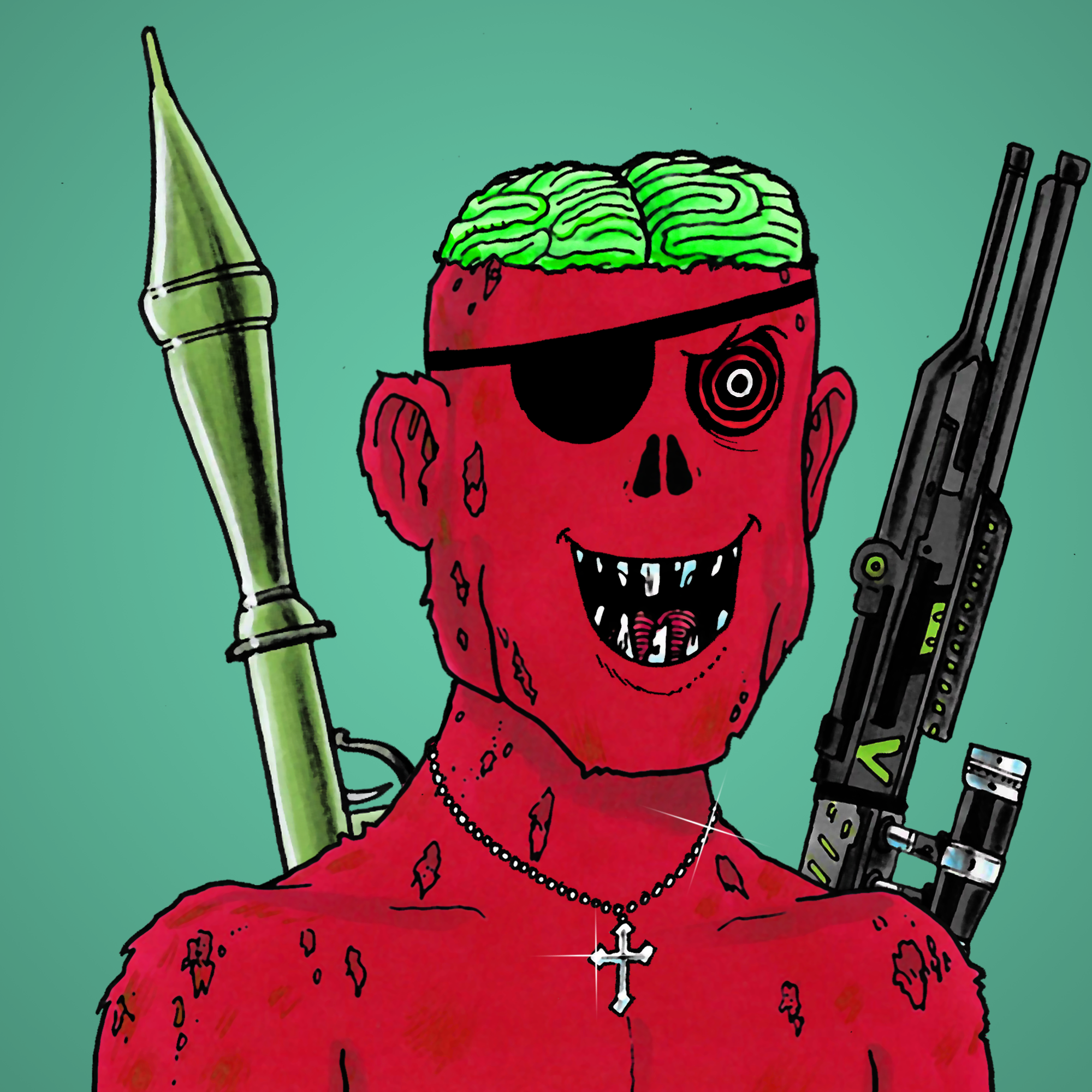 George Trosley - Jungle Freaks - Jungle Freak 3867 - NFT # 3867