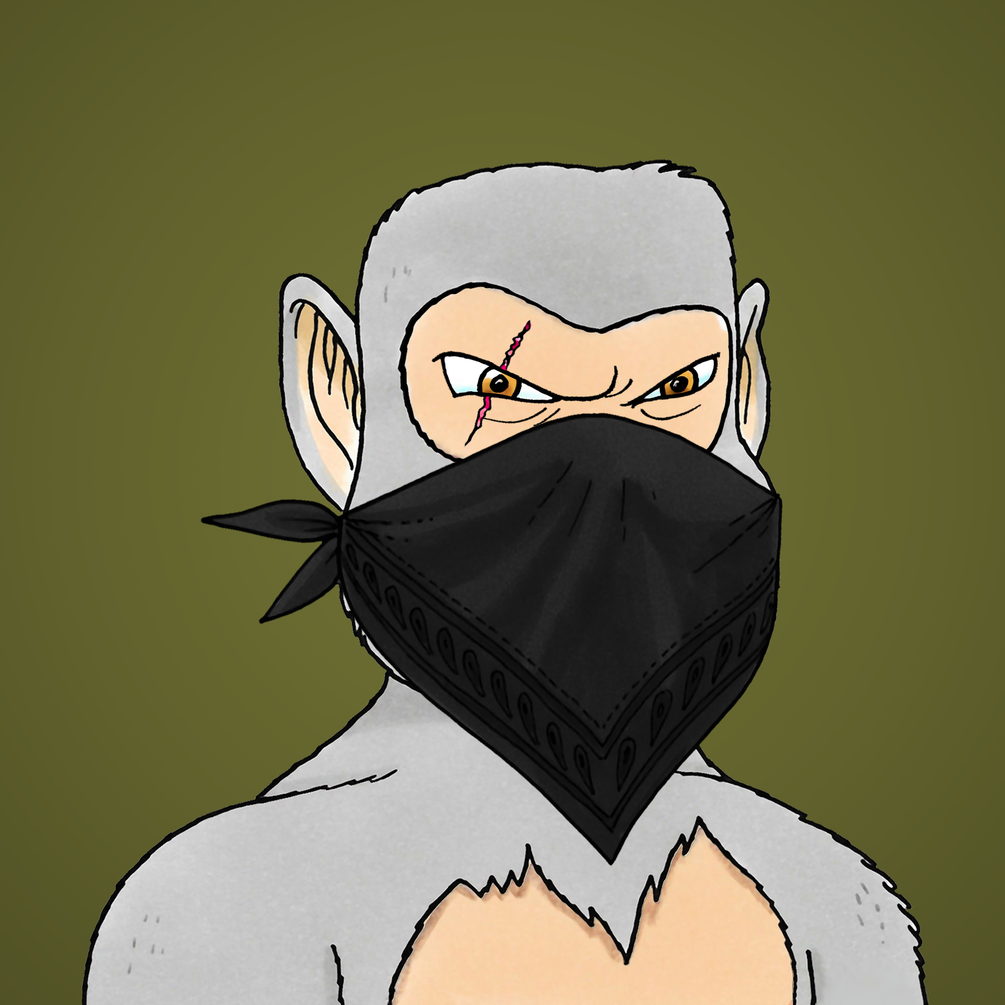 George Trosley - Jungle Freaks - Jungle Freak 3878 - NFT # 3878