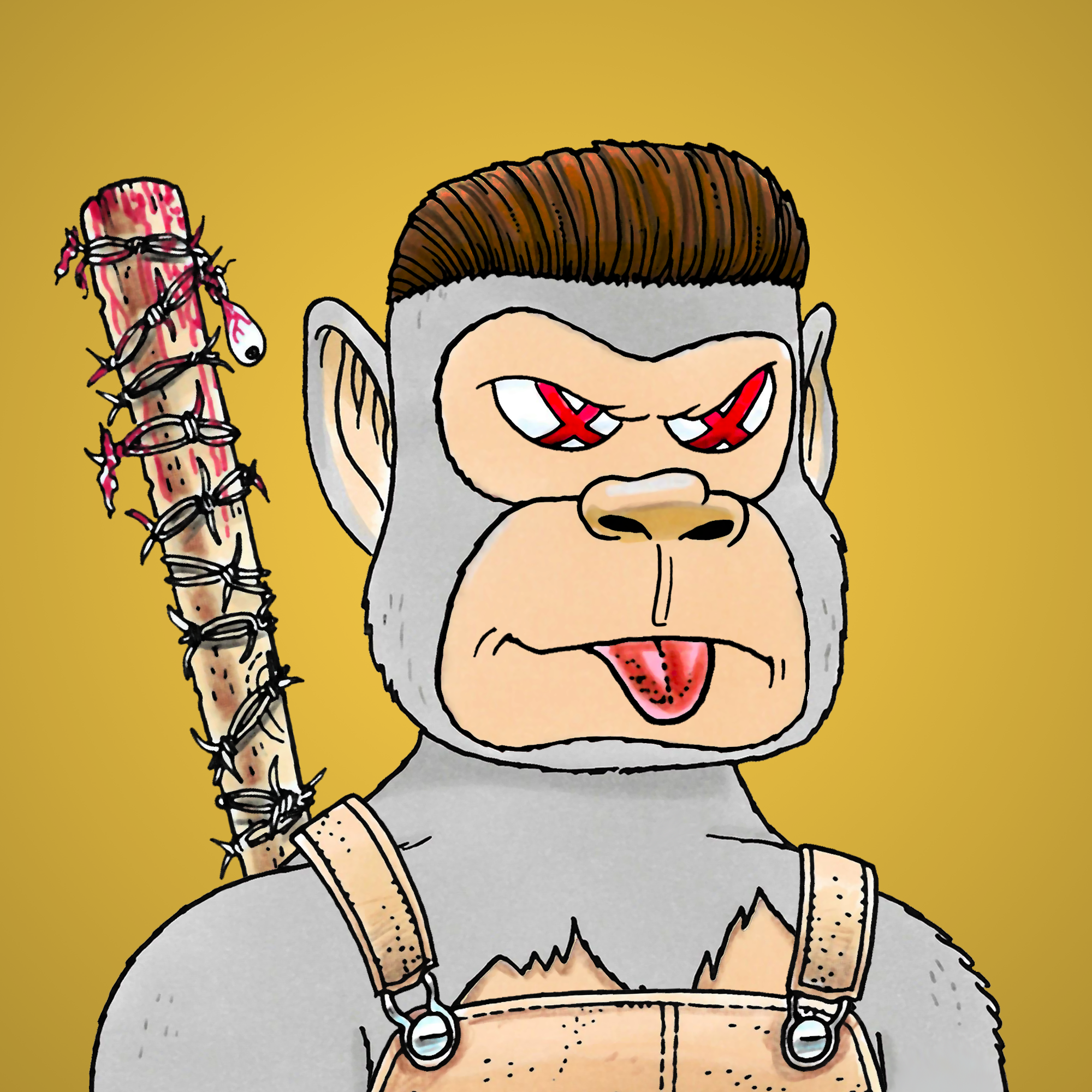 George Trosley - Jungle Freaks - Jungle Freak 3886 - NFT # 3886