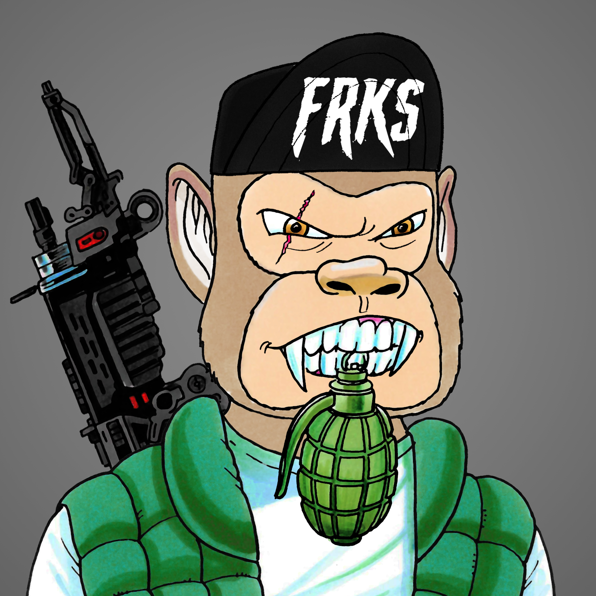 George Trosley - Jungle Freaks - Jungle Freak 3888 - NFT # 3888