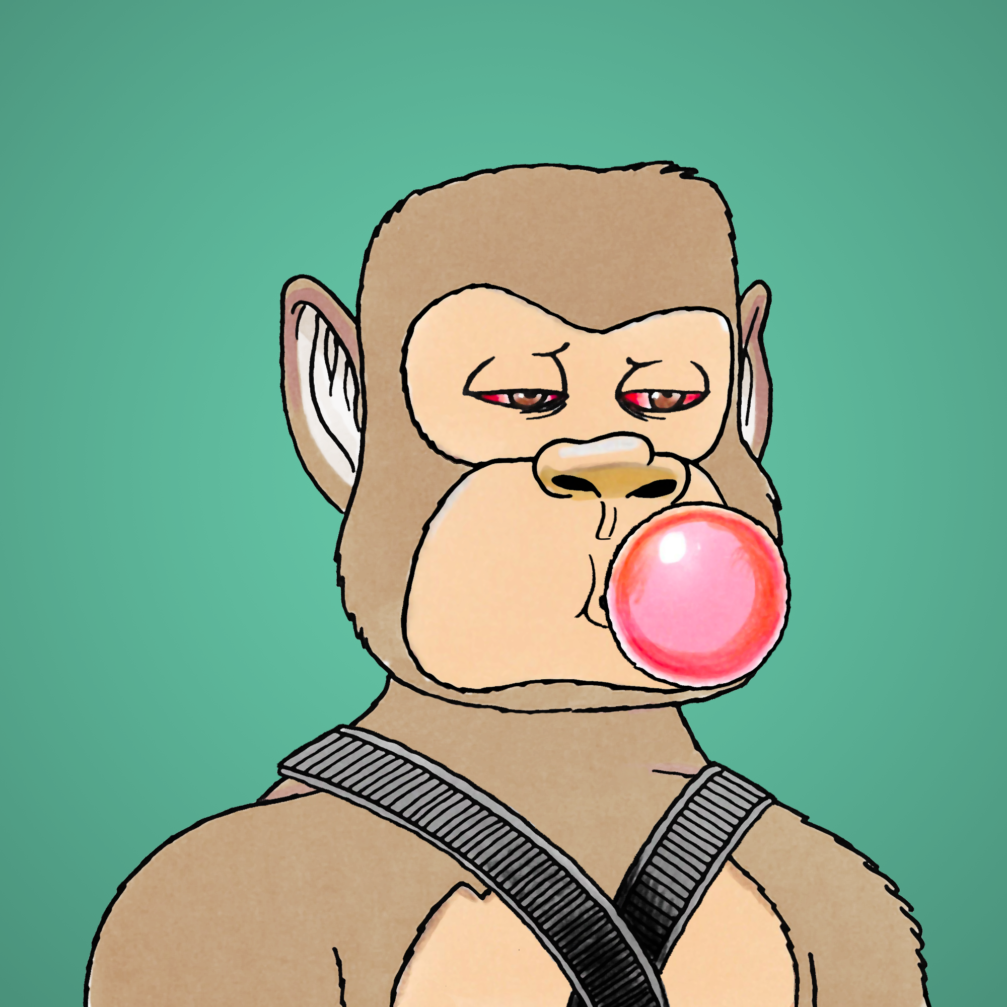 George Trosley - Jungle Freaks - Jungle Freak 3890 - NFT # 3890