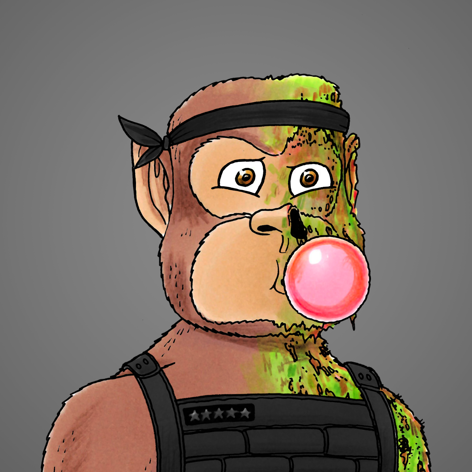 George Trosley - Jungle Freaks - Jungle Freak 3892 - NFT # 3892