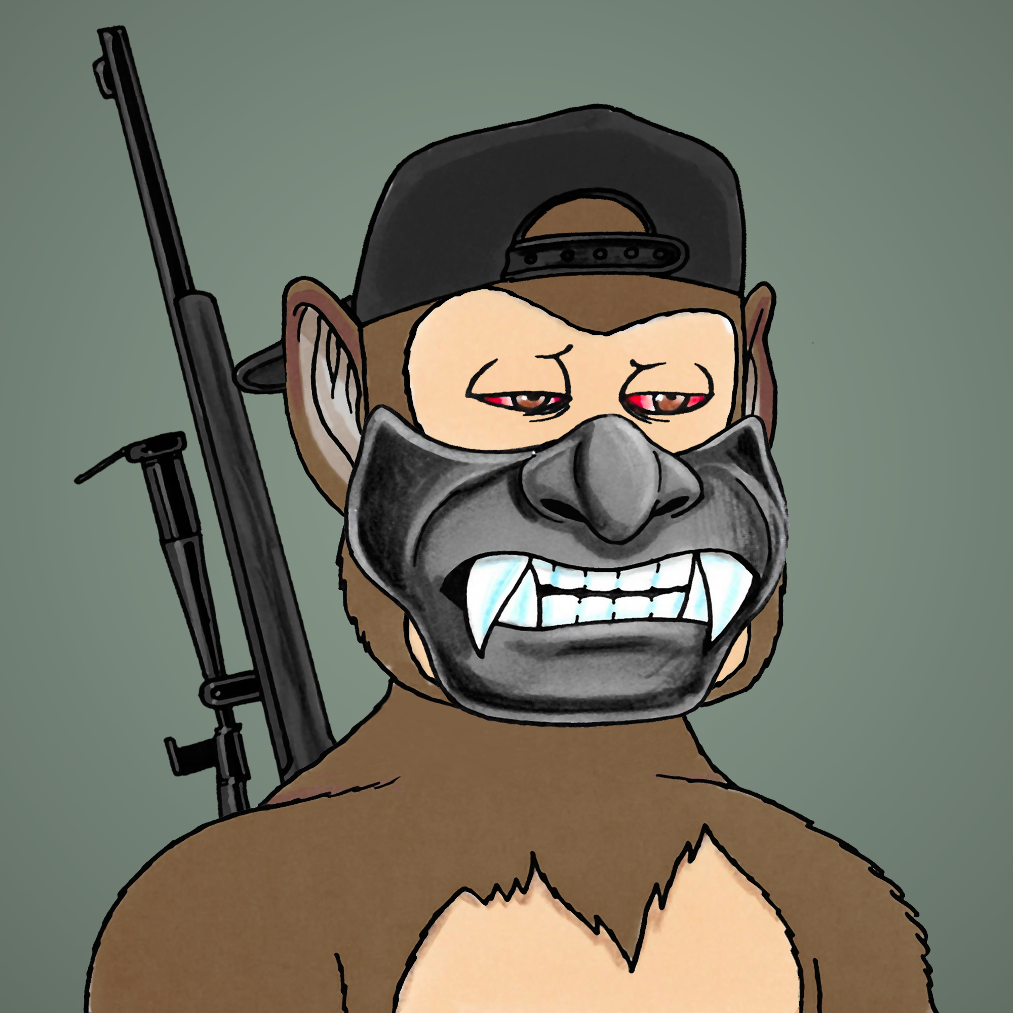 George Trosley - Jungle Freaks - Jungle Freak 3894 - NFT # 3894