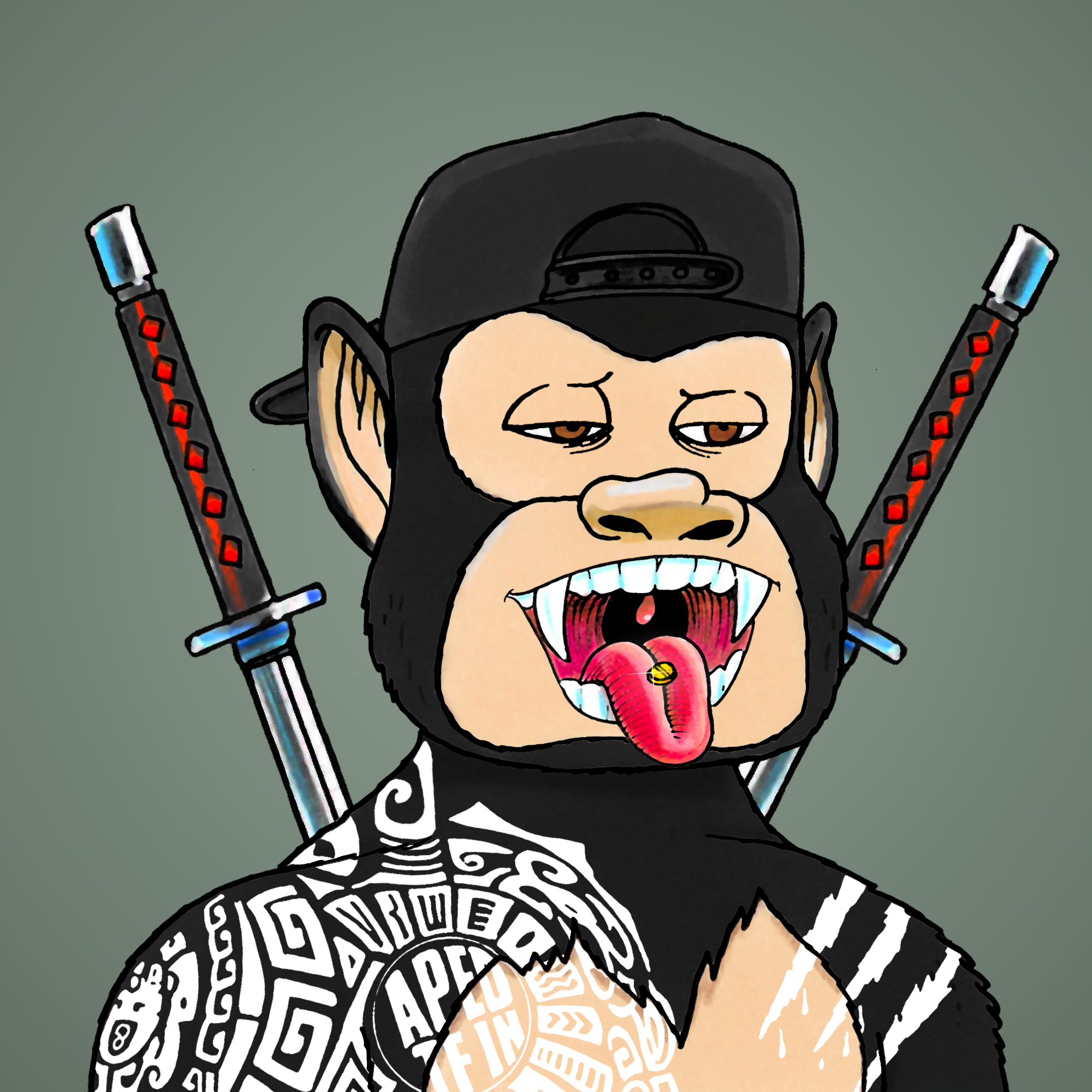 George Trosley - Jungle Freaks - Jungle Freak 3902 - NFT # 3902