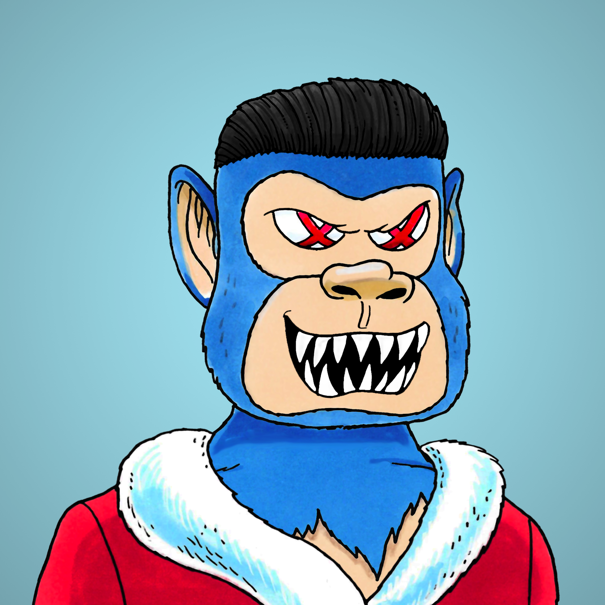 George Trosley - Jungle Freaks - Jungle Freak 3909 - NFT # 3909