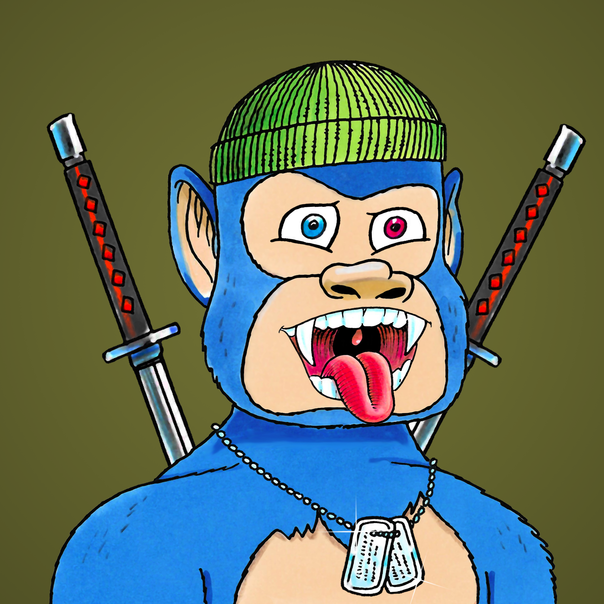 George Trosley - Jungle Freaks - Jungle Freak 3910 - NFT # 3910