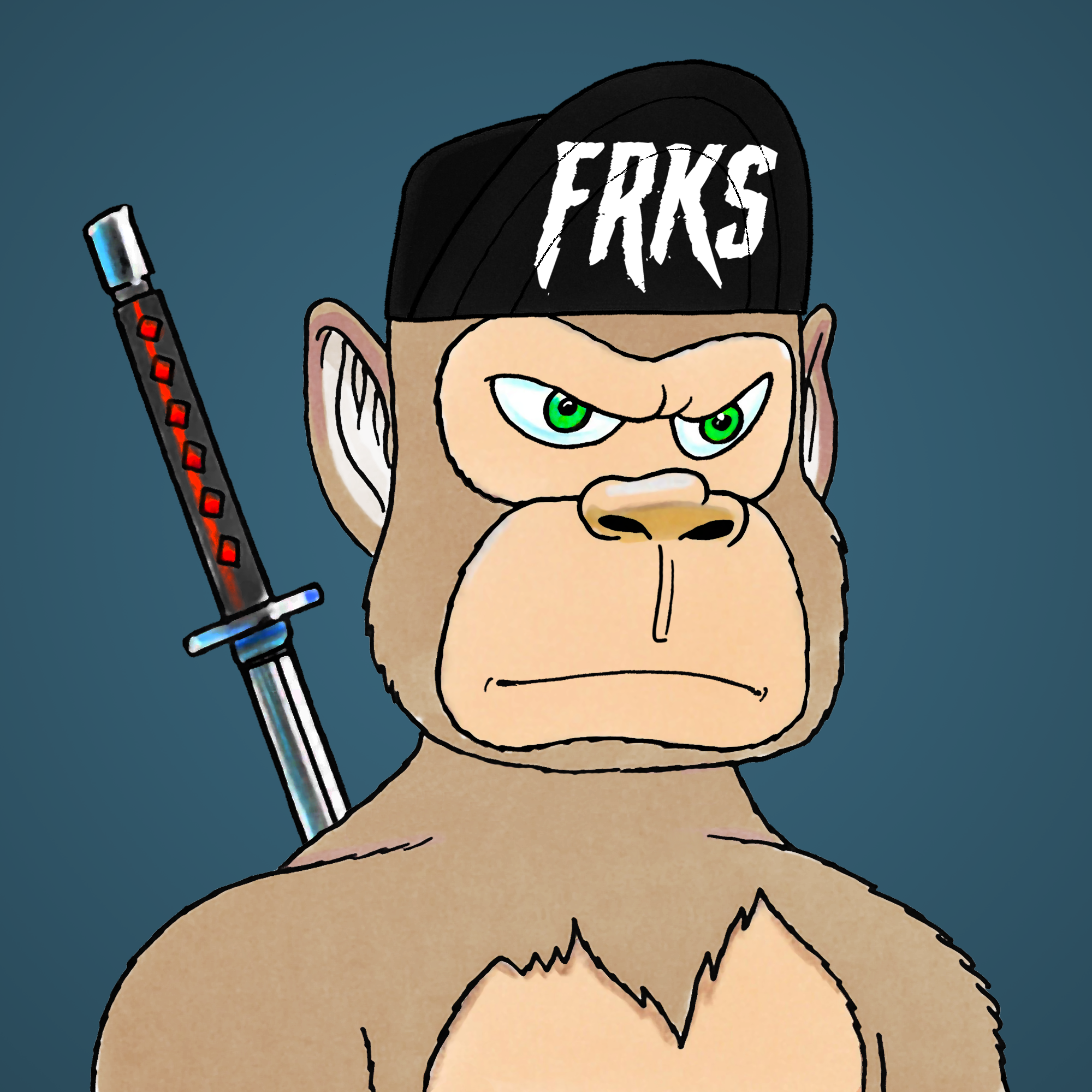 George Trosley - Jungle Freaks - Jungle Freak 3925 - NFT # 3925