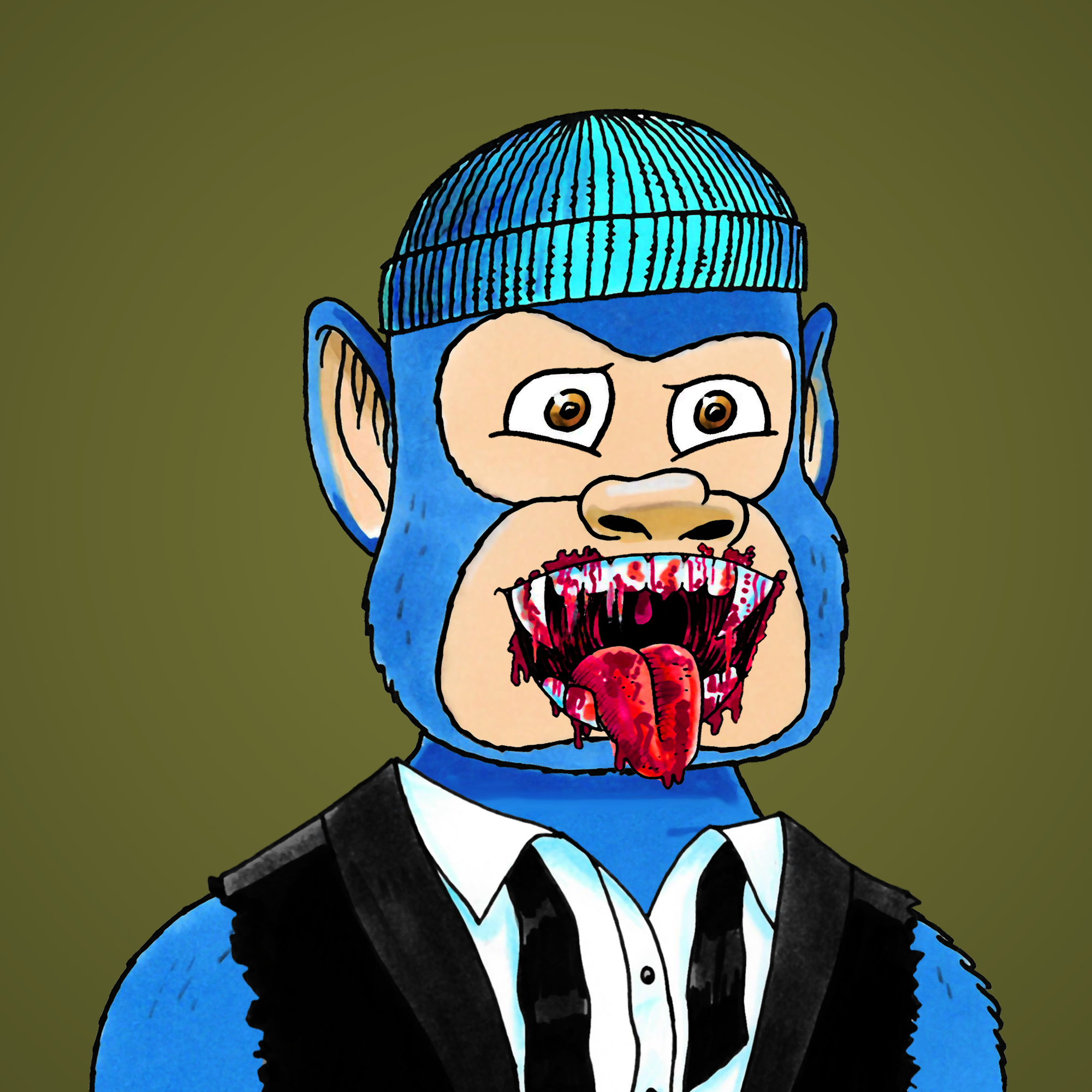 George Trosley - Jungle Freaks - Jungle Freak 3928 - NFT # 3928