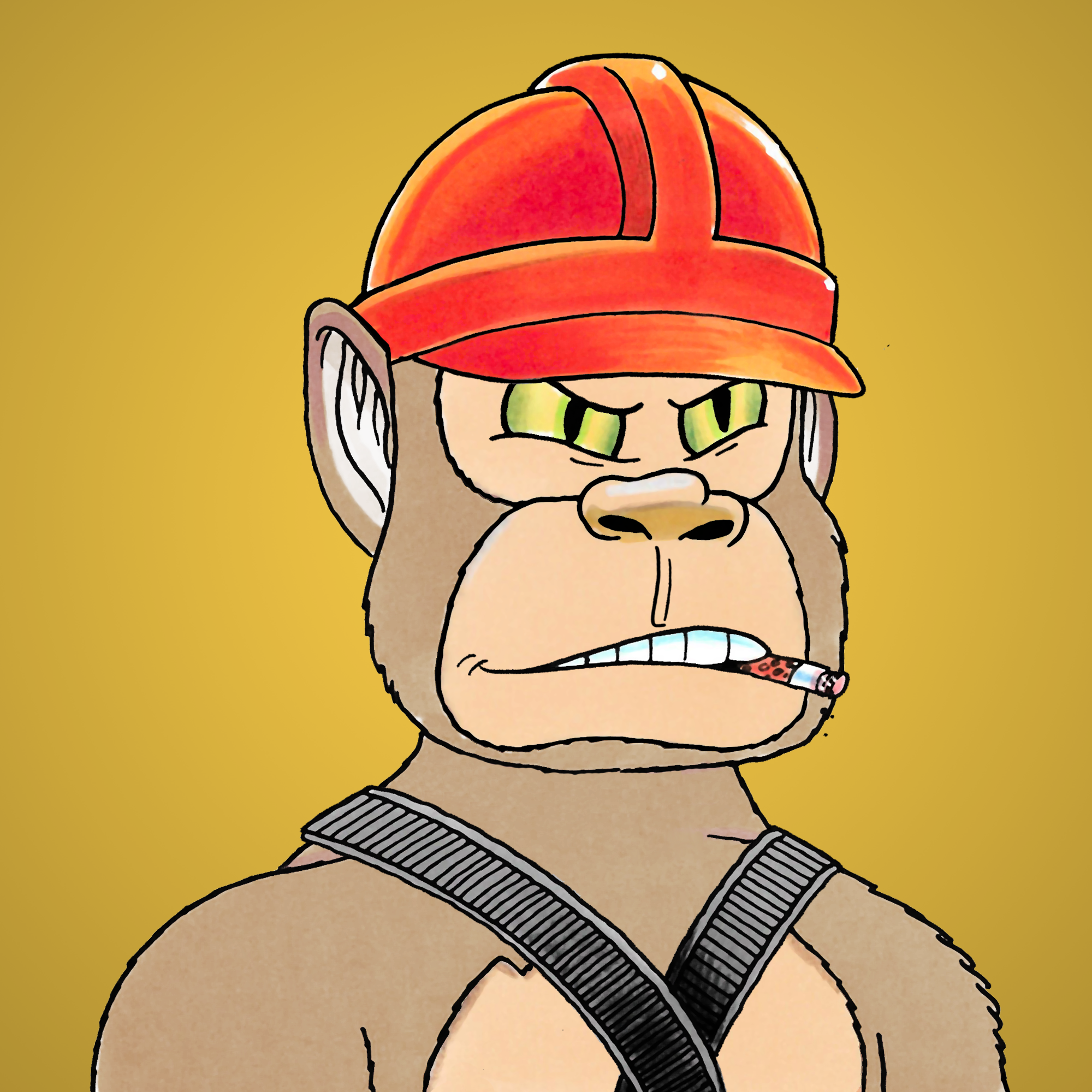 George Trosley - Jungle Freaks - Jungle Freak 3929 - NFT # 3929