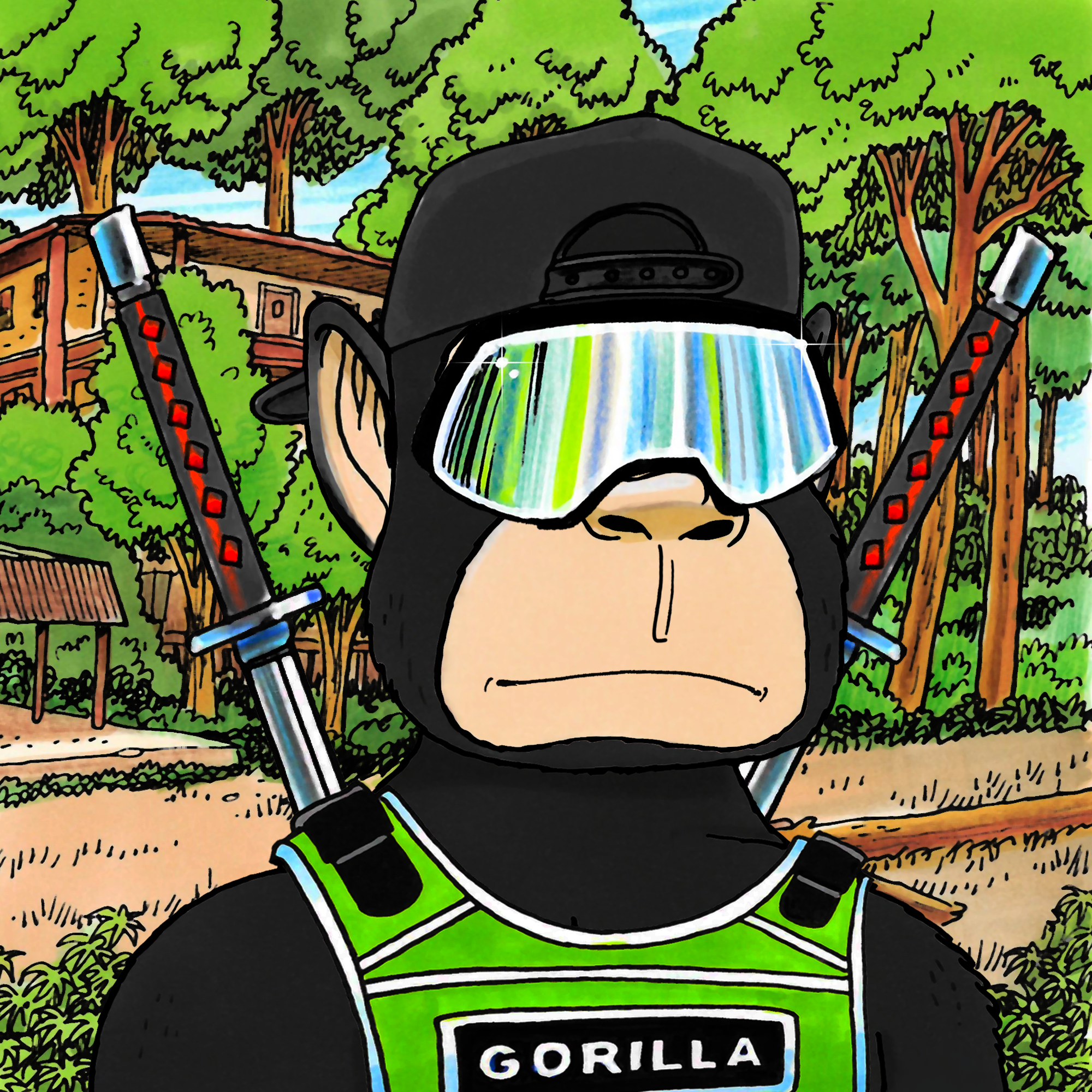 George Trosley - Jungle Freaks - Jungle Freak 3943 - NFT # 3943