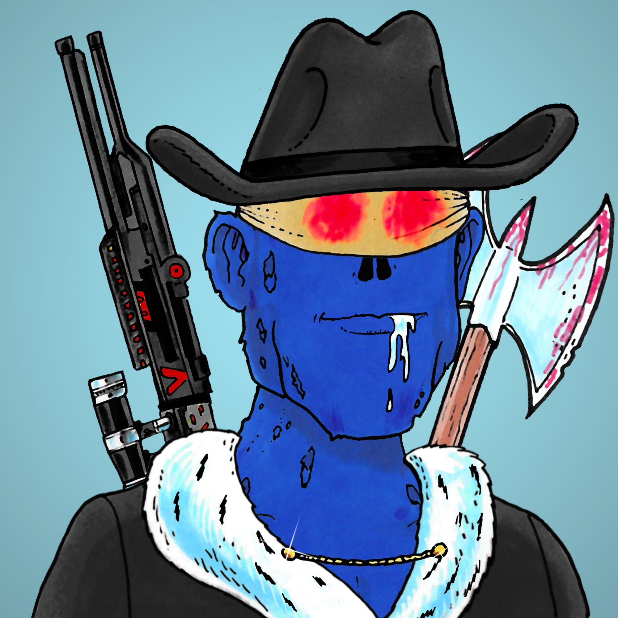 George Trosley - Jungle Freaks - Jungle Freak 3955 - NFT # 3955