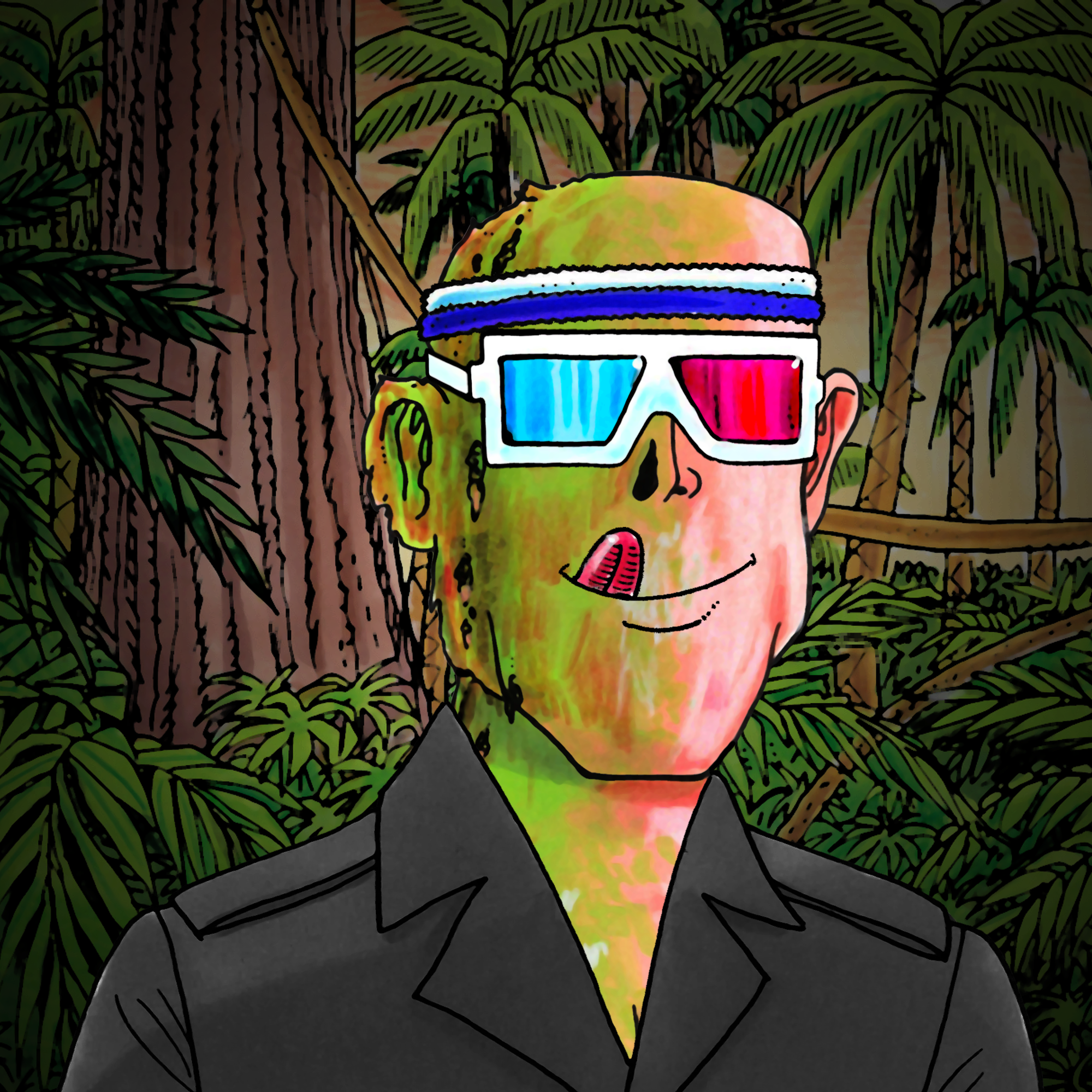 George Trosley - Jungle Freaks - Jungle Freak 3961 - NFT # 3961